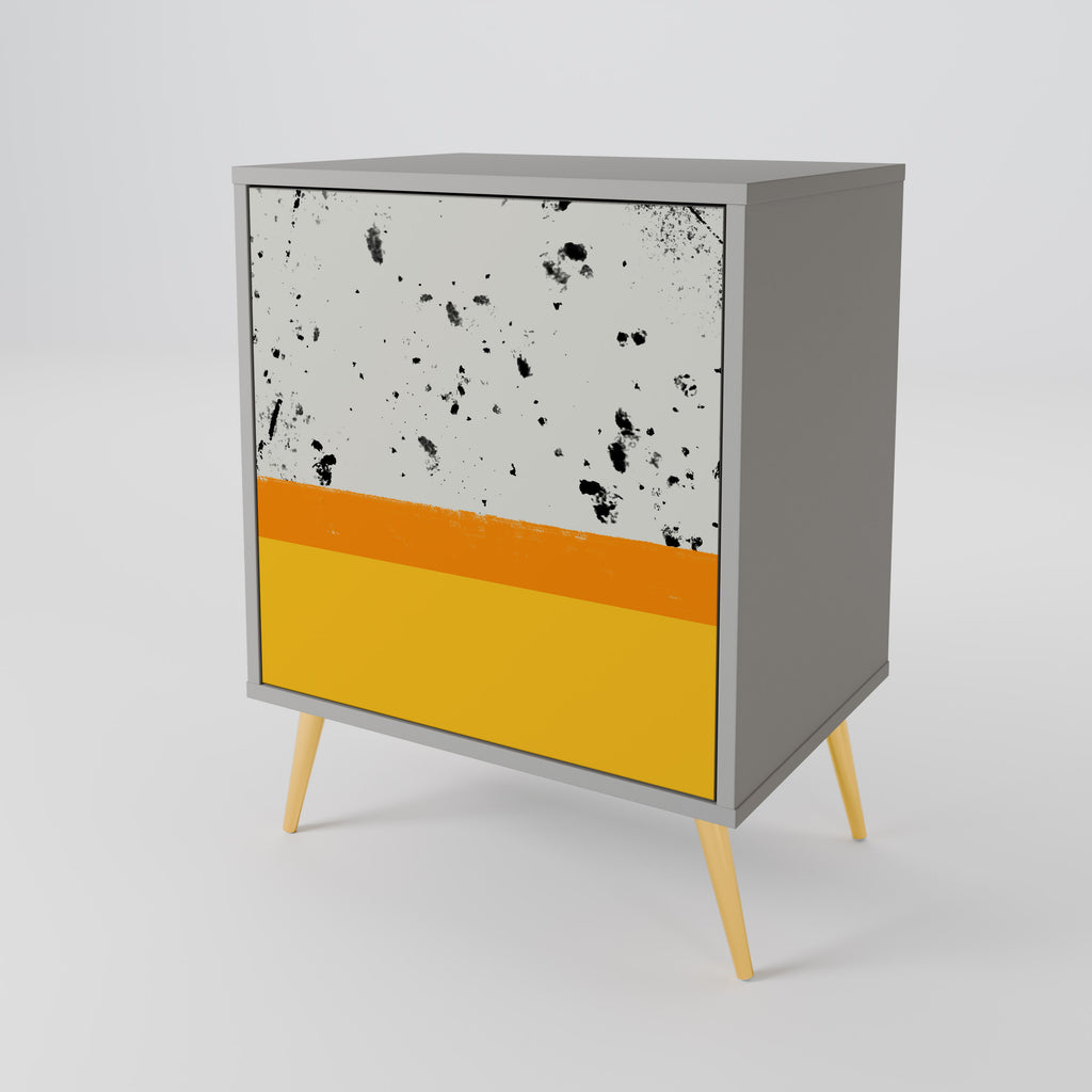 DYED BY ORANGE Sideboard mit 1 Tür in Grau