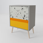 DYED BY ORANGE Sideboard mit 1 Tür in Grau
