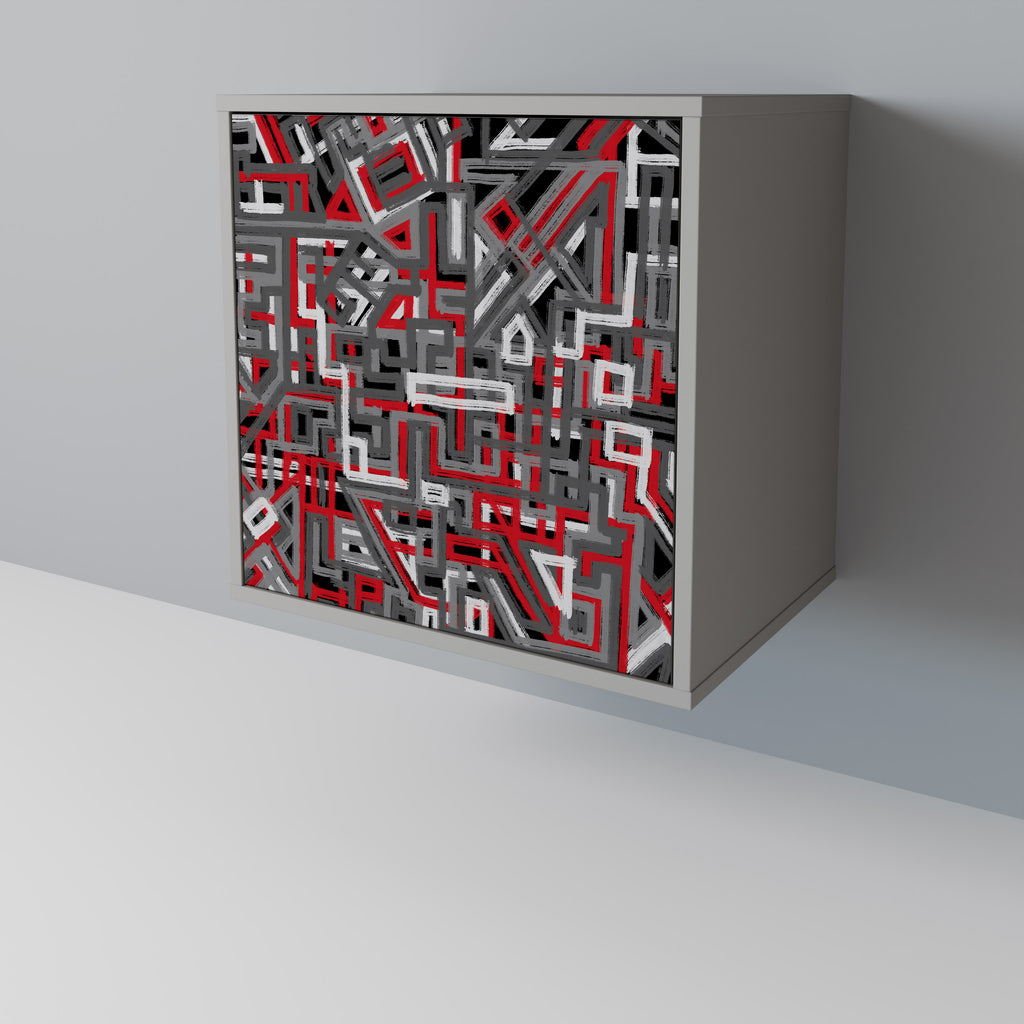 BROKEN LINES Sideboard mit 1 Tür in Grau