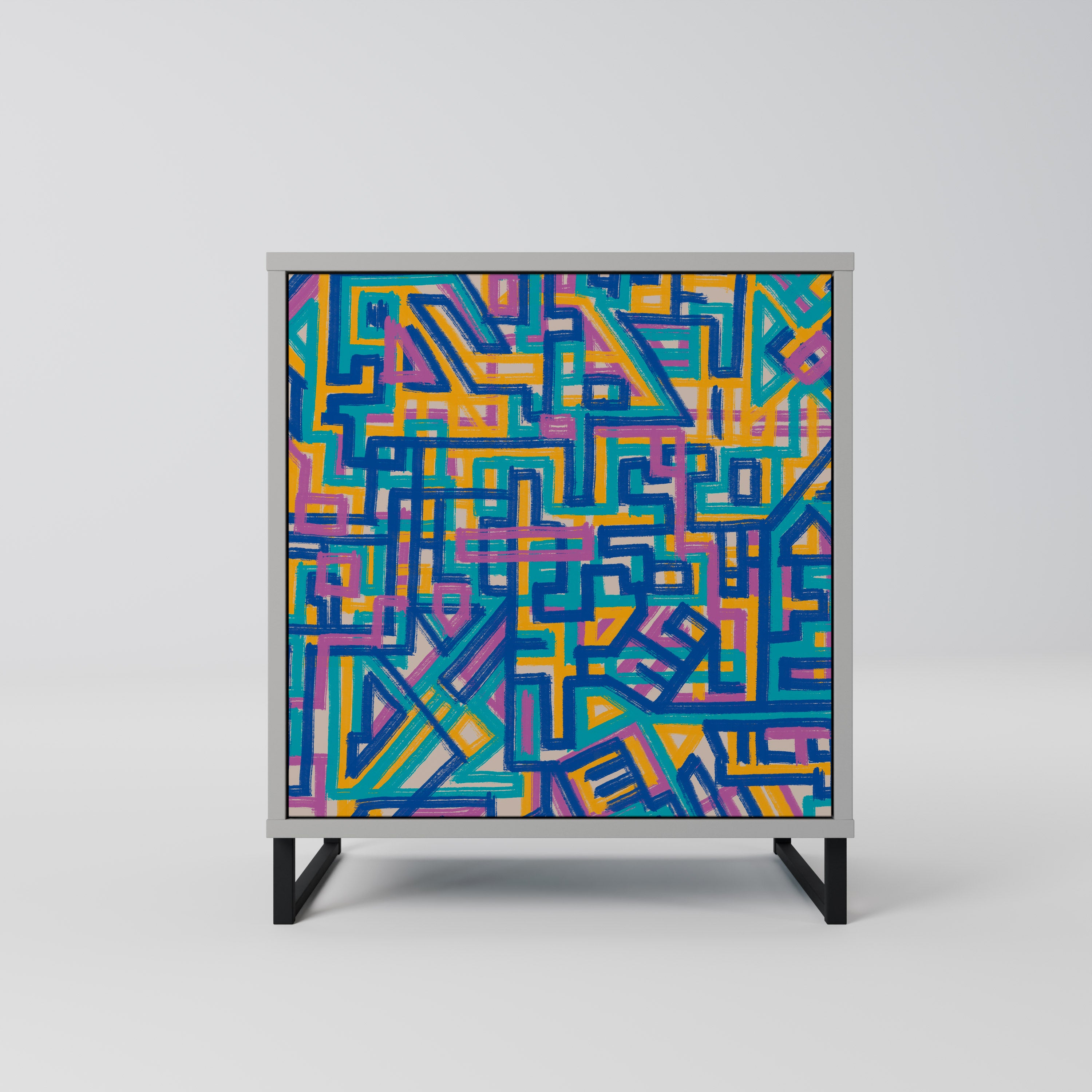 MEMORIES MAP Sideboard mit 1 Tür in Grau