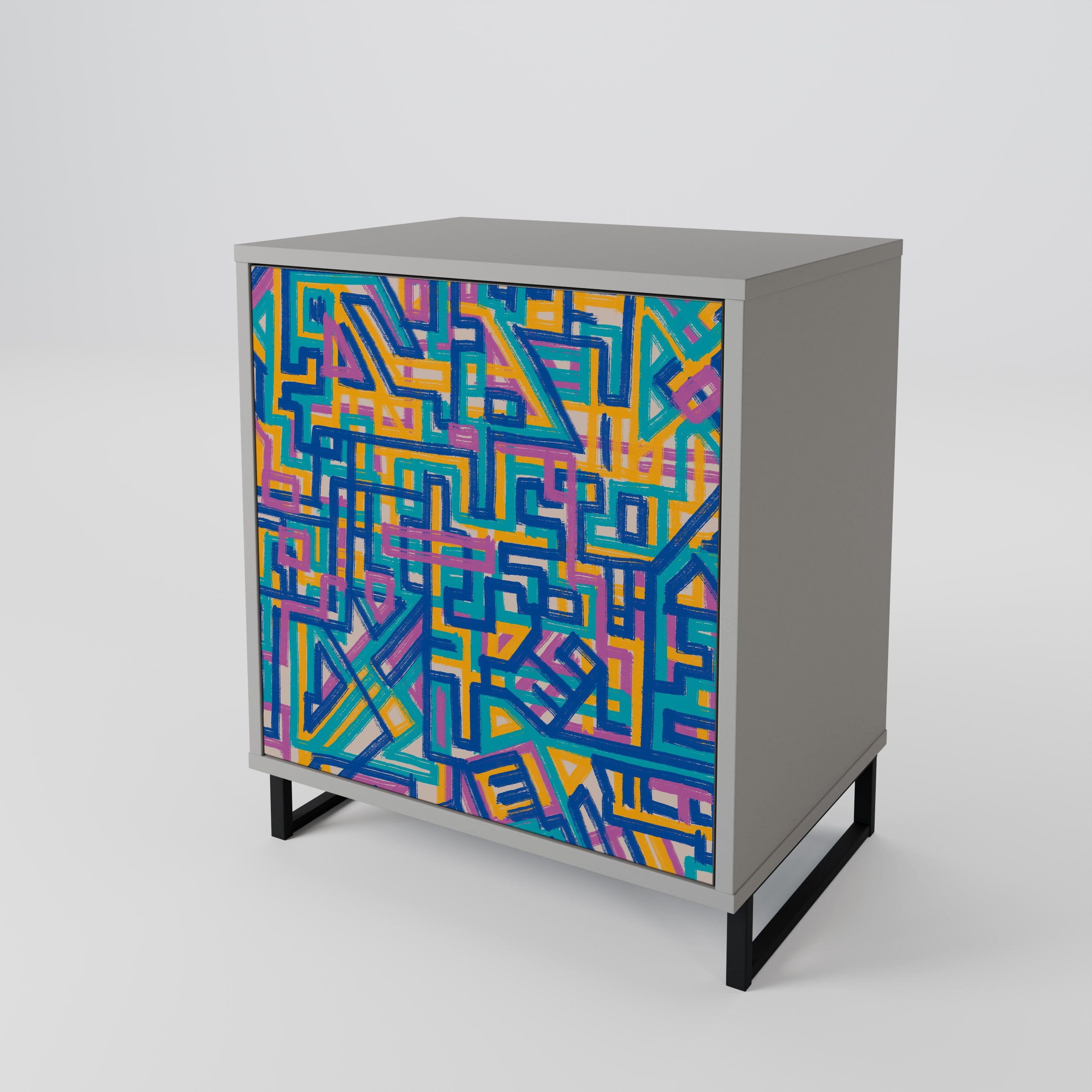 MEMORIES MAP Sideboard mit 1 Tür in Grau