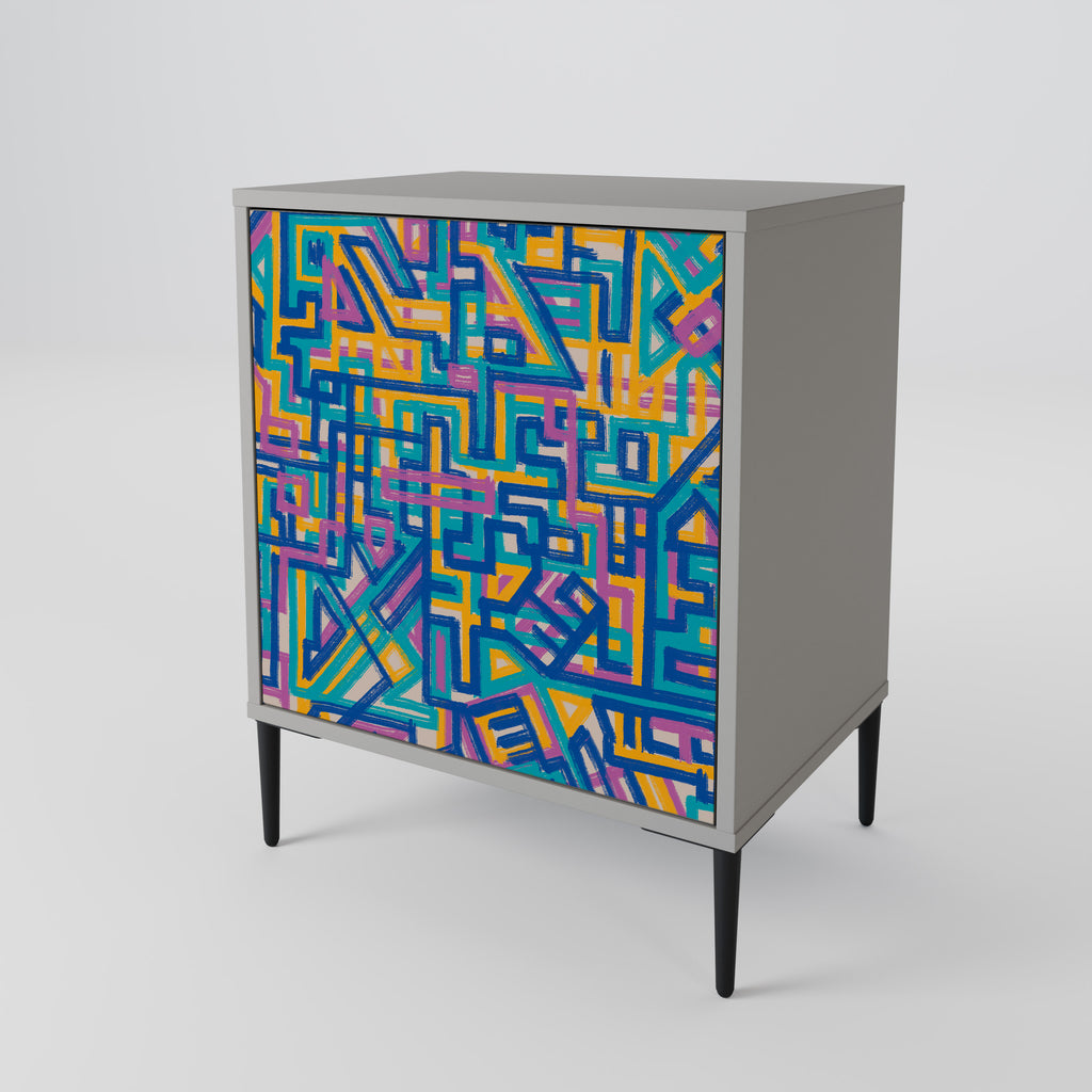 MEMORIES MAP Sideboard mit 1 Tür in Grau