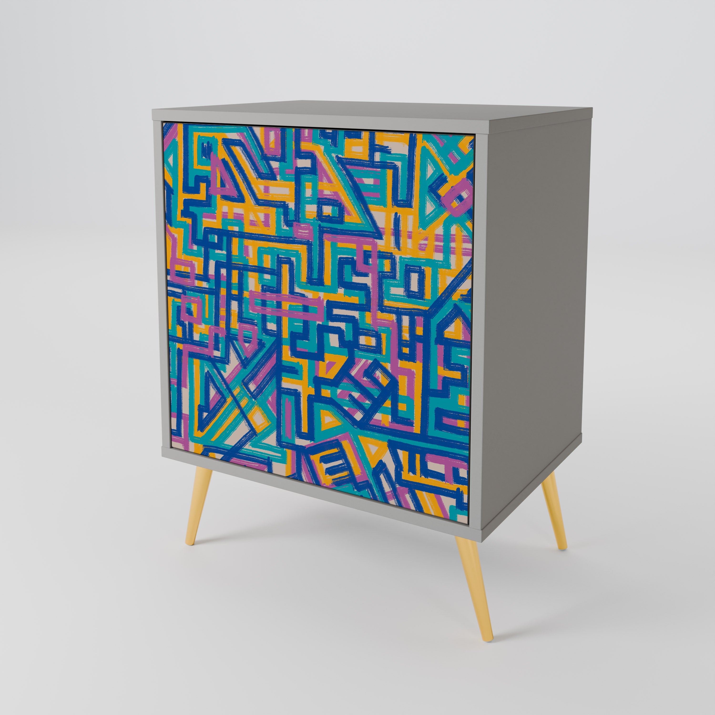 MEMORIES MAP Sideboard mit 1 Tür in Grau