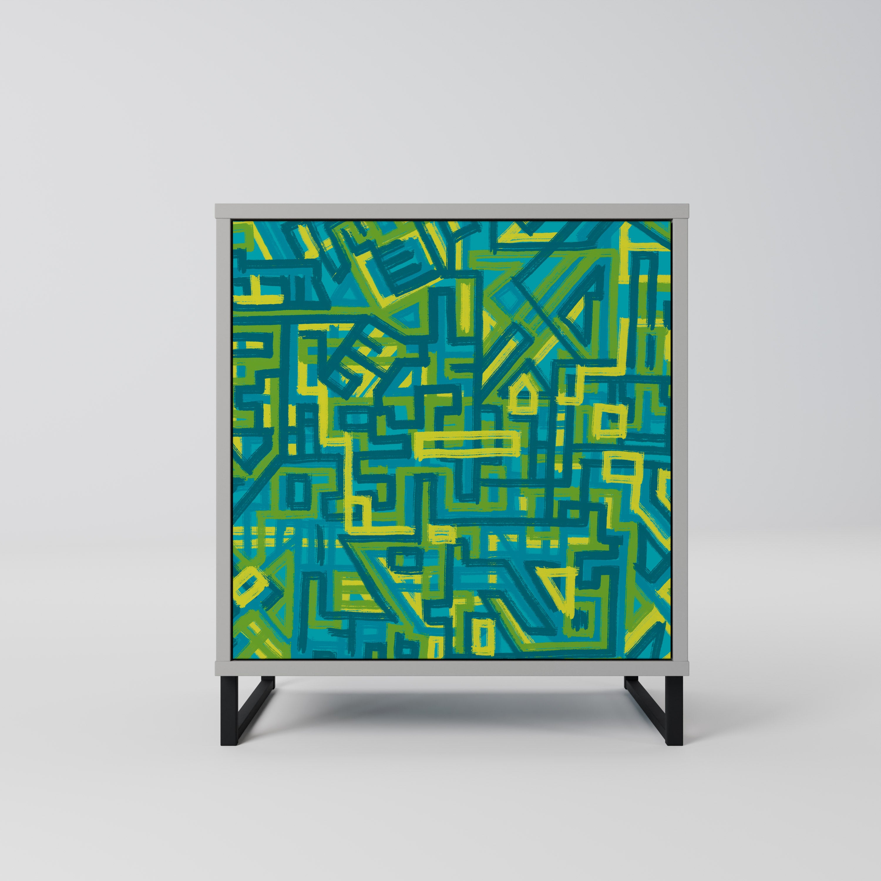 NOSTALGIC MEMORIES Sideboard mit 1 Tür in Grau