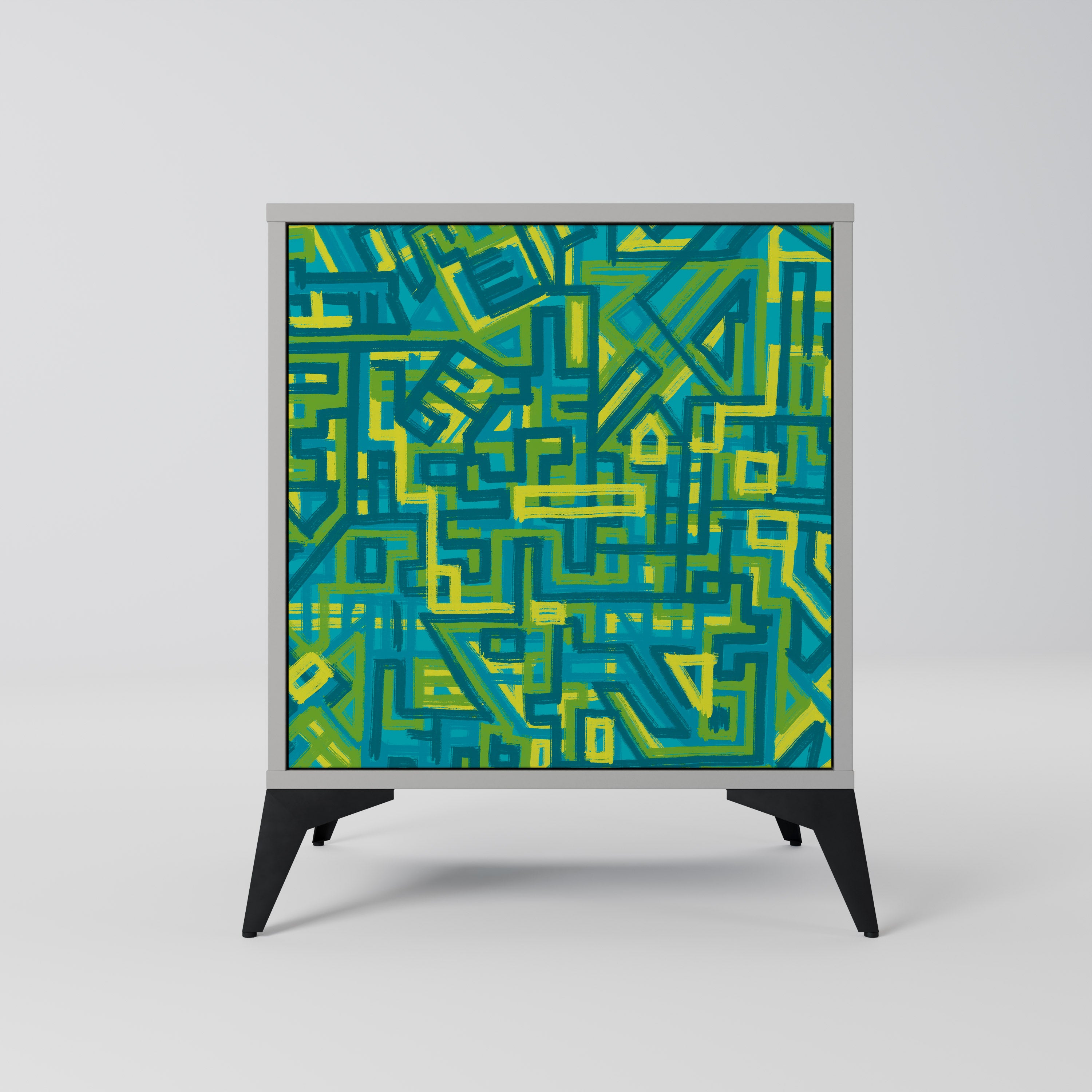 NOSTALGIC MEMORIES Sideboard mit 1 Tür in Grau