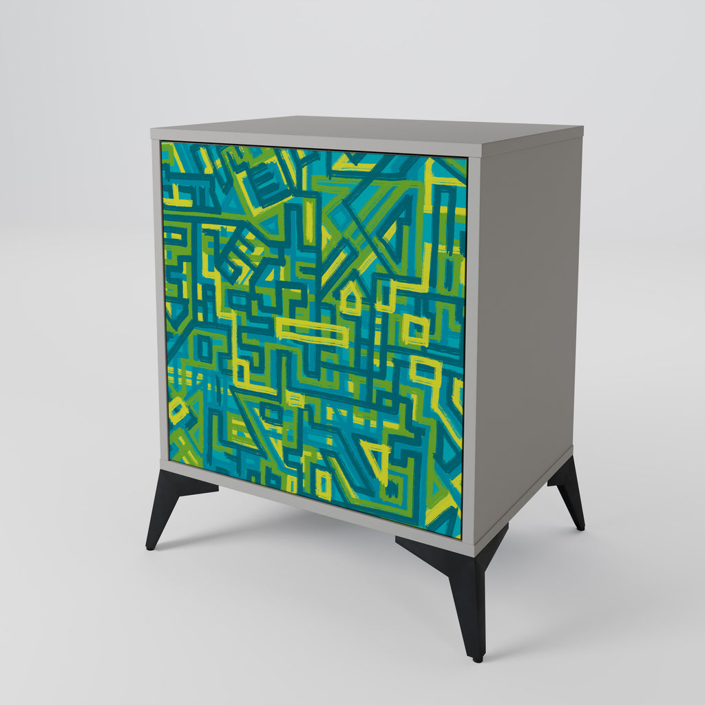 NOSTALGIC MEMORIES Sideboard mit 1 Tür in Grau