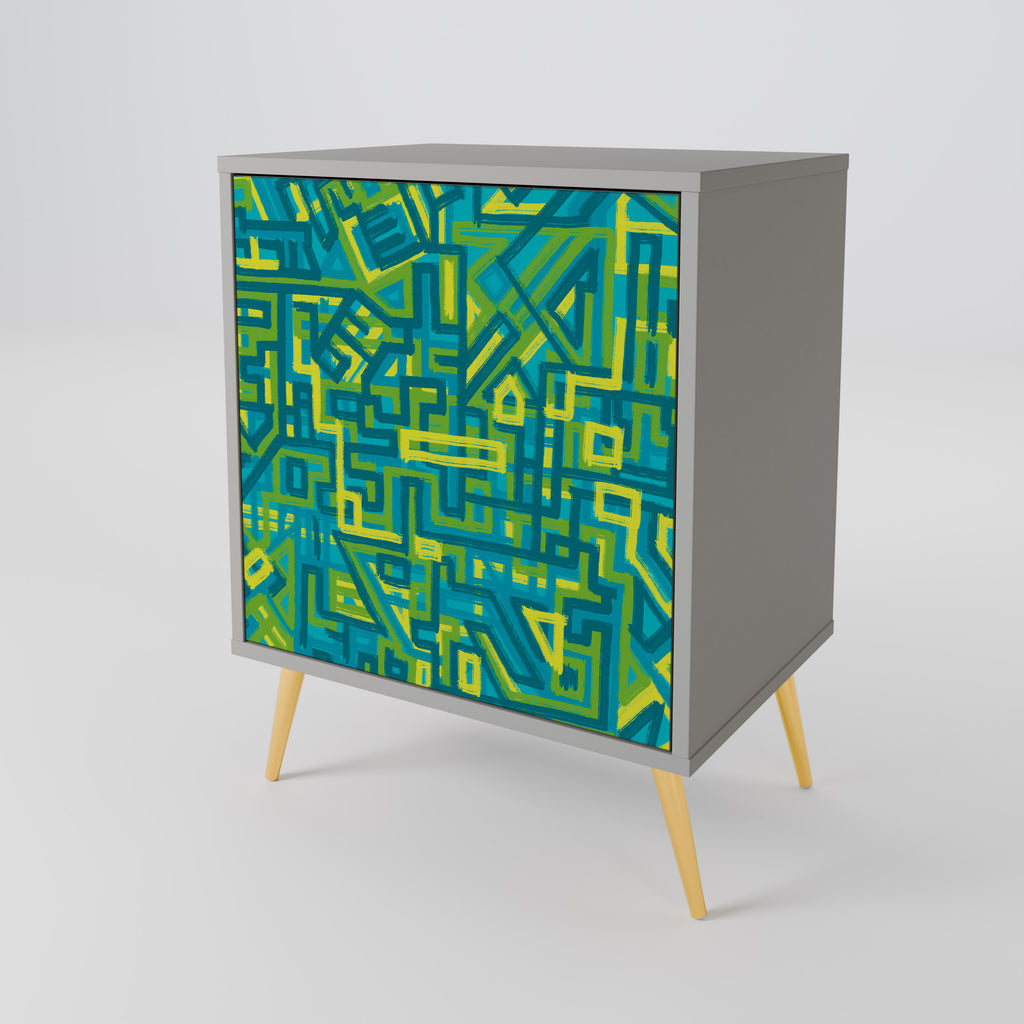 NOSTALGIC MEMORIES Sideboard mit 1 Tür in Grau