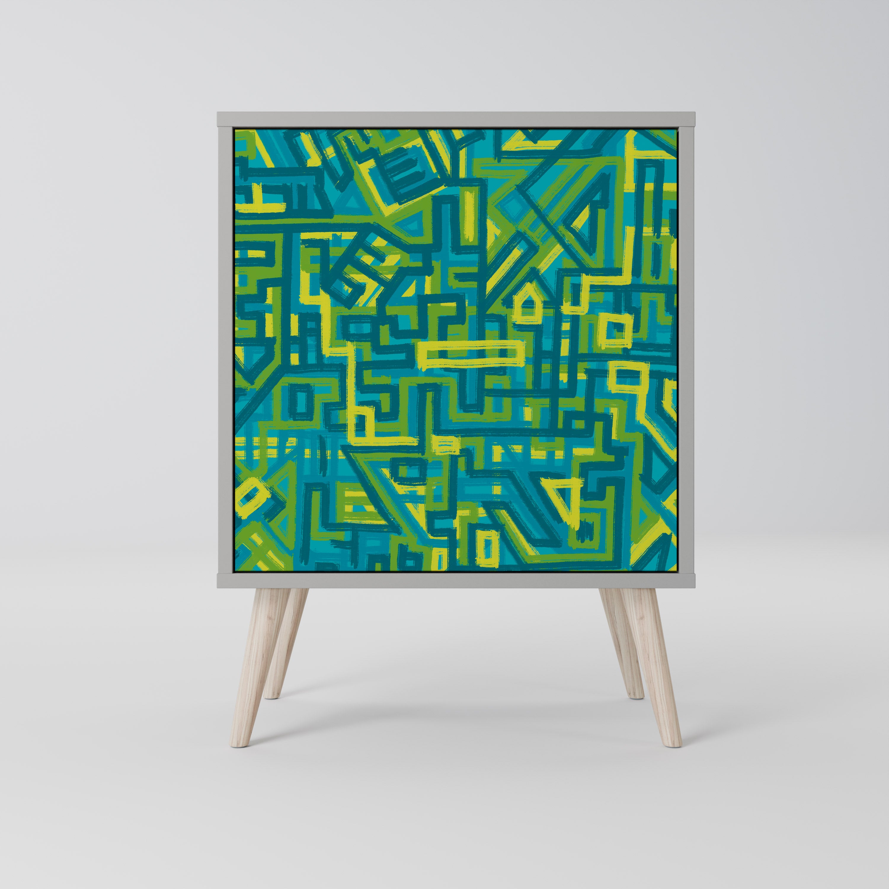 NOSTALGIC MEMORIES Sideboard mit 1 Tür in Grau