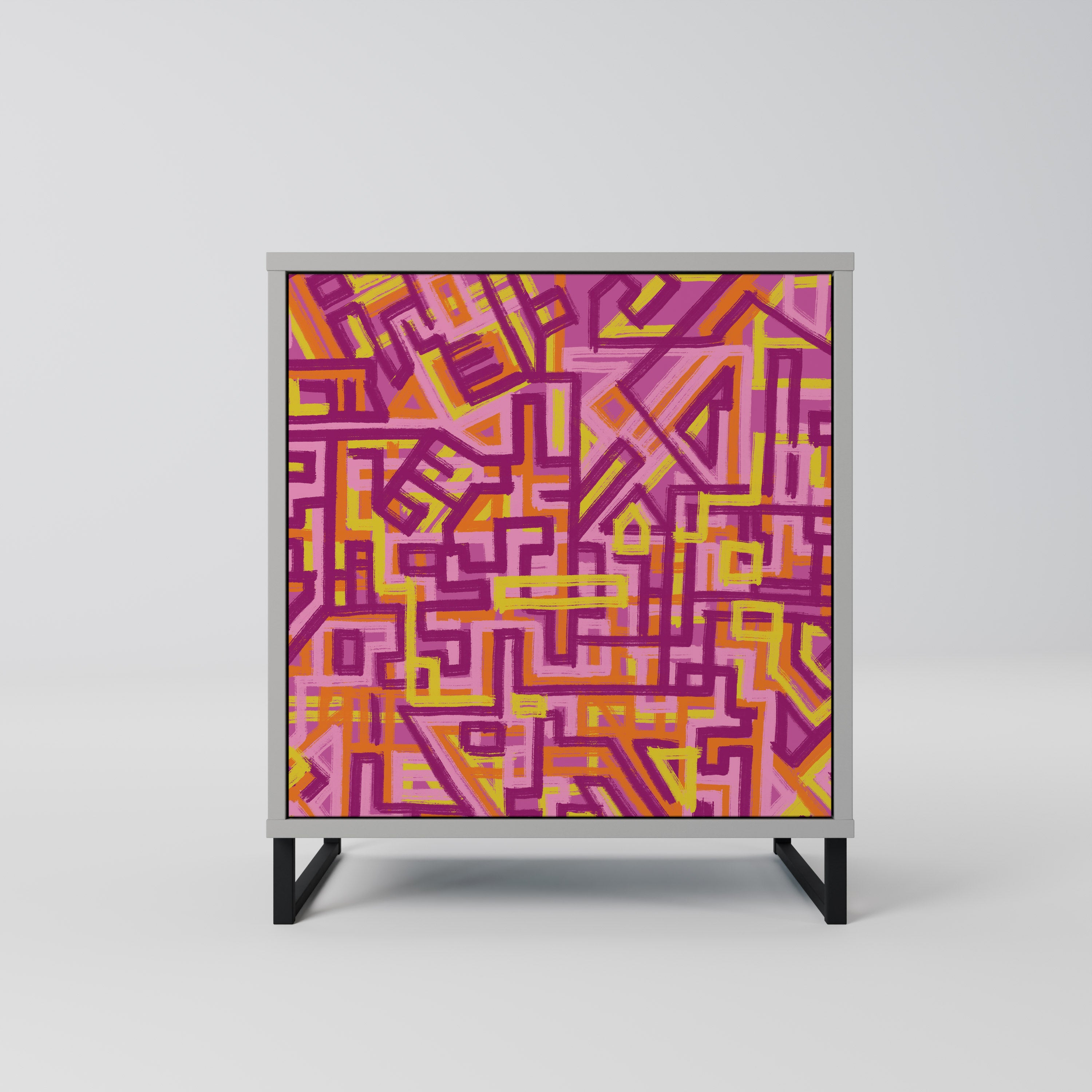 LOVELY MEMORIES Sideboard mit 1 Tür in Grau