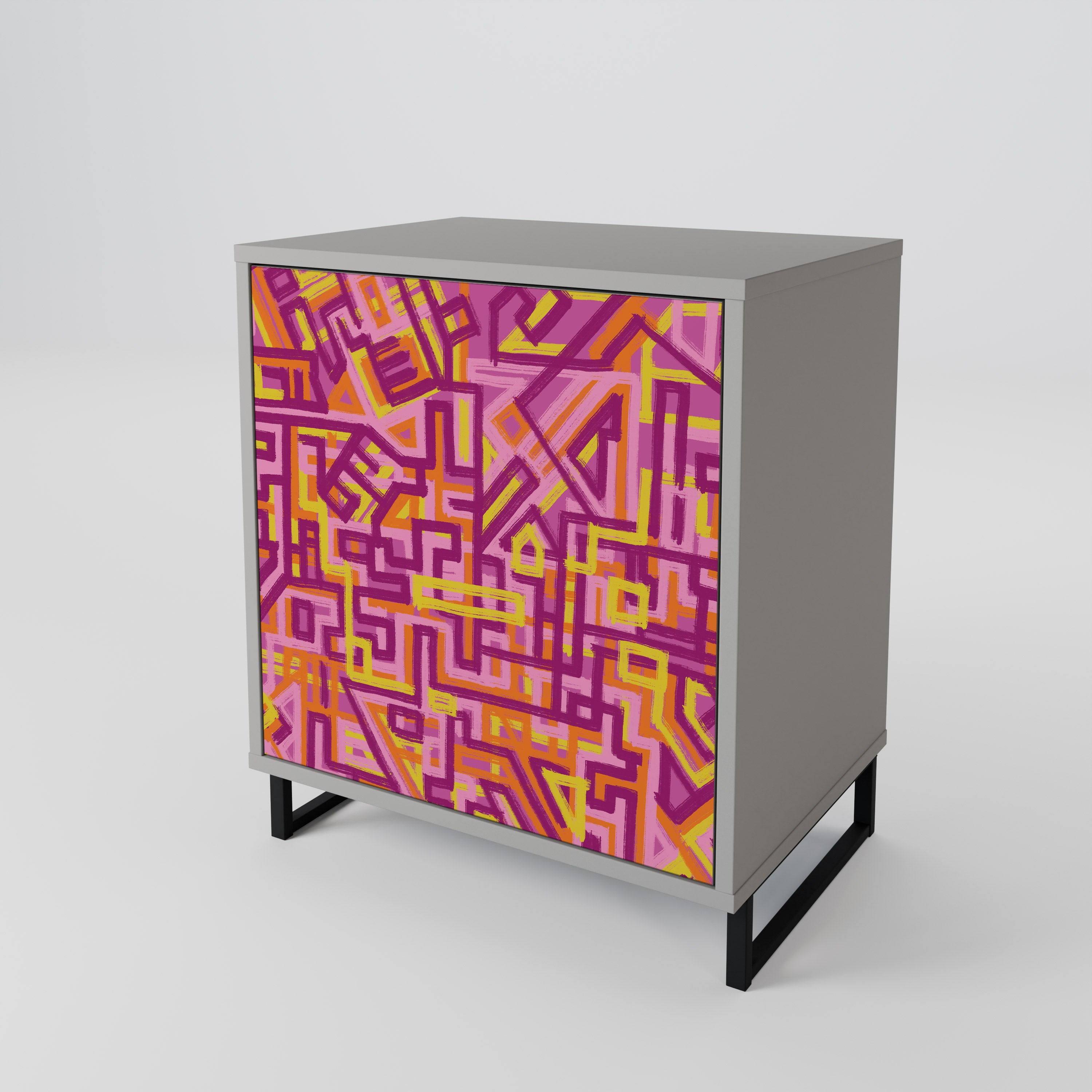 LOVELY MEMORIES Sideboard mit 1 Tür in Grau