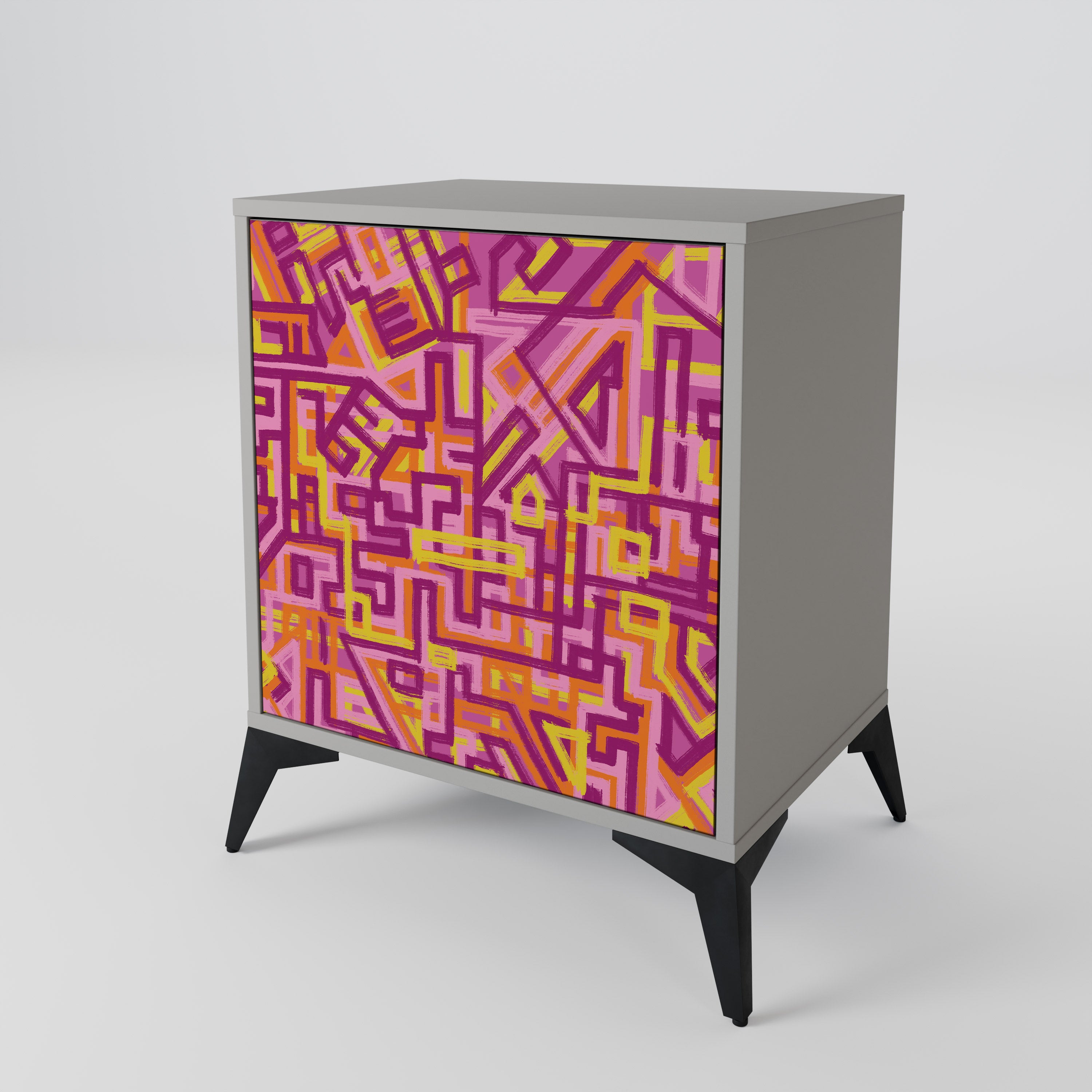 LOVELY MEMORIES Sideboard mit 1 Tür in Grau