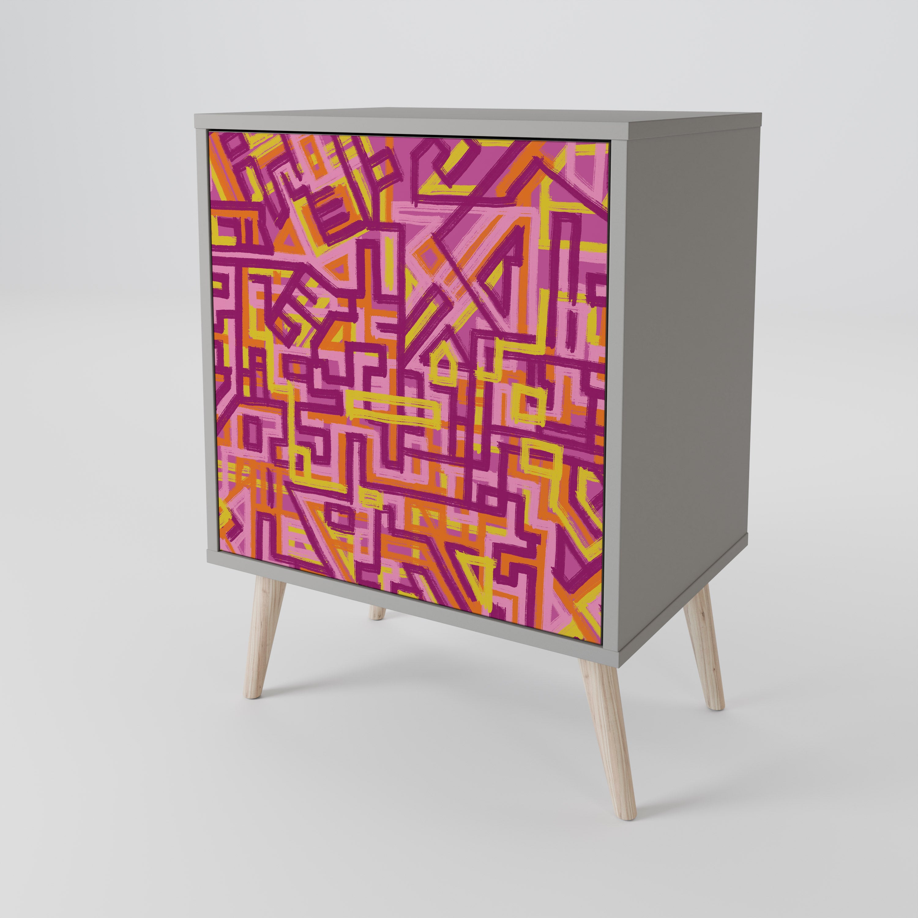 LOVELY MEMORIES Sideboard mit 1 Tür in Grau