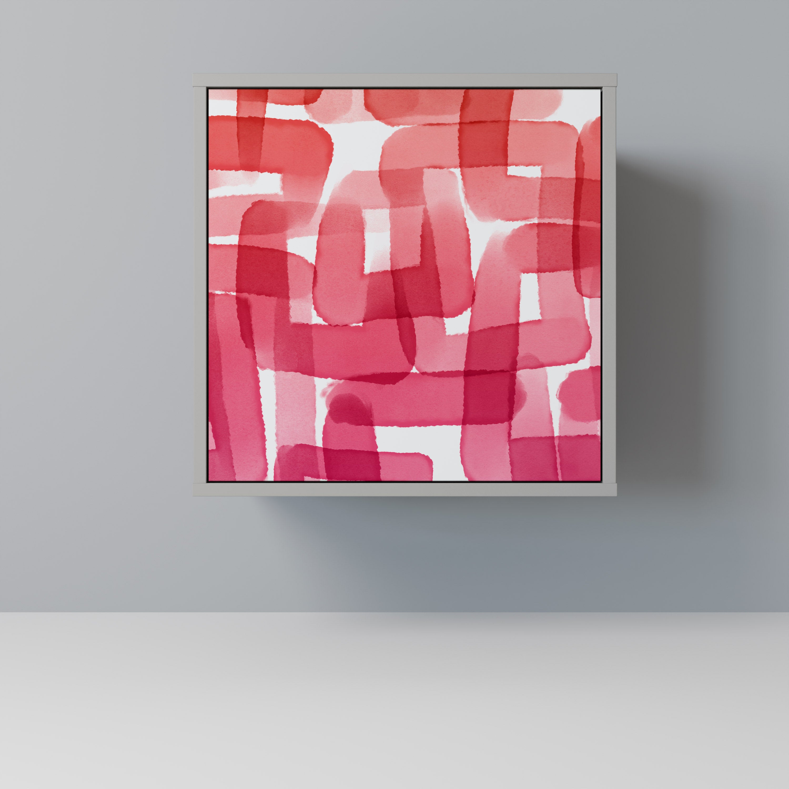 KALEIDOSCOPIC CUBISM Sideboard mit 1 Tür in Grau