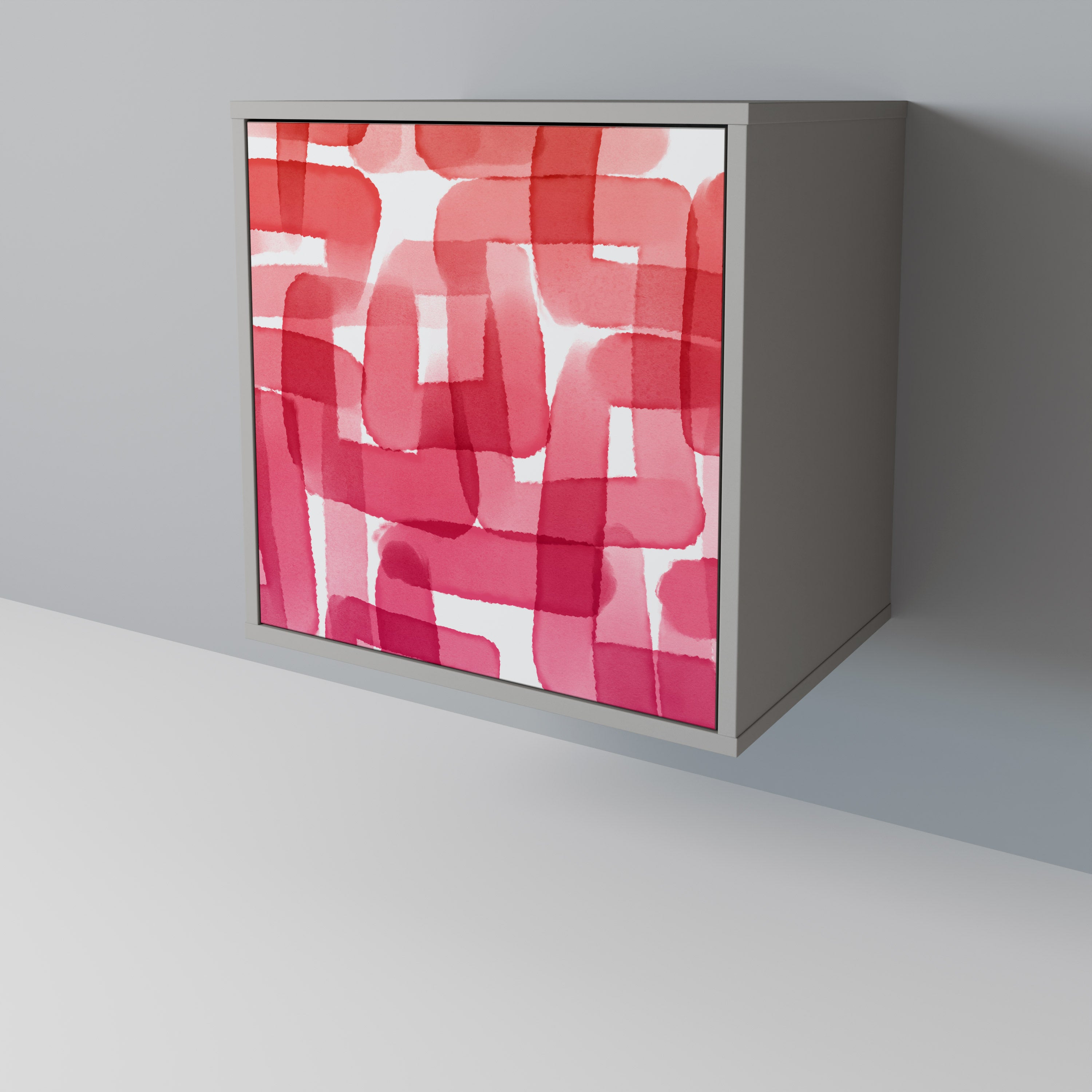 KALEIDOSCOPIC CUBISM Sideboard mit 1 Tür in Grau