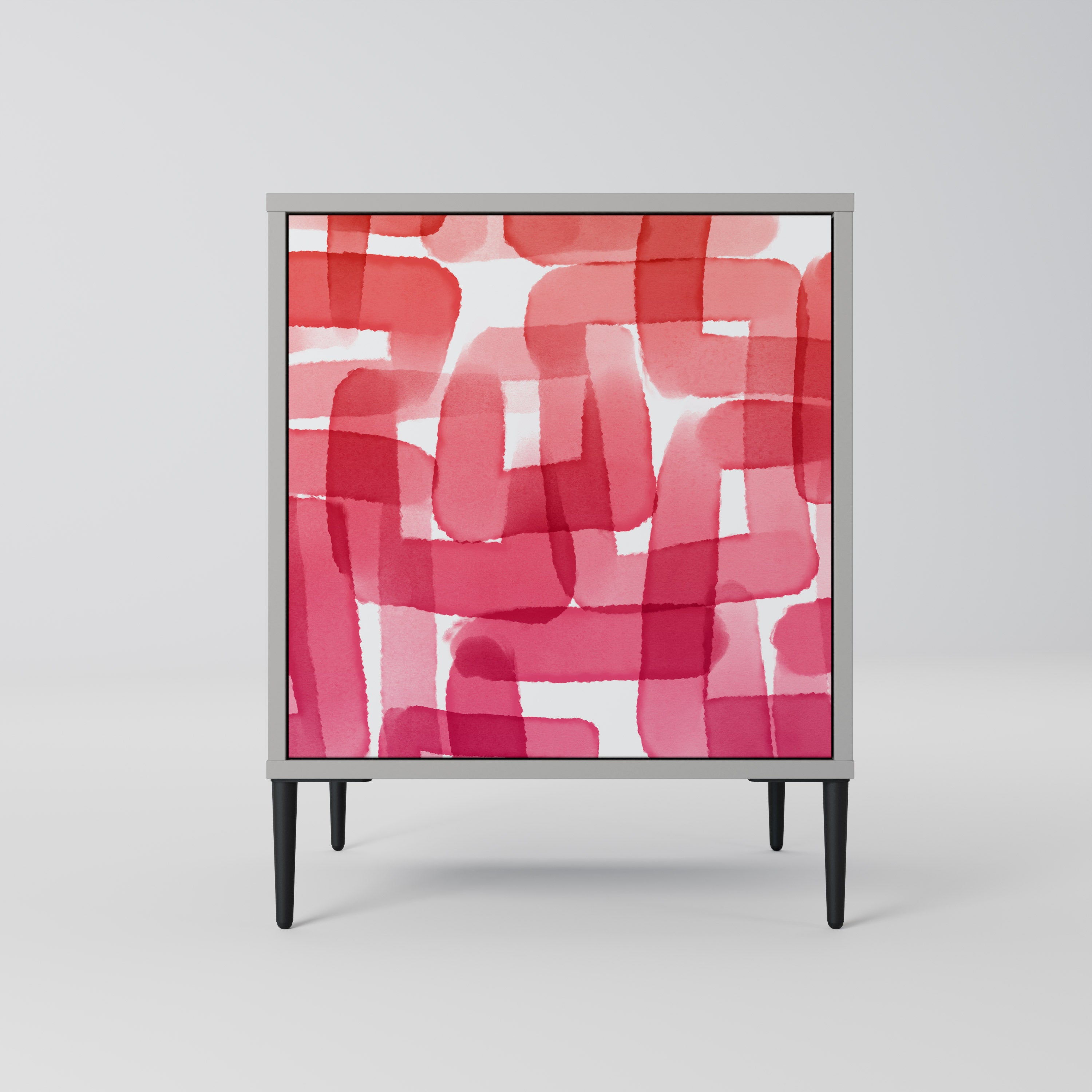 KALEIDOSCOPIC CUBISM Sideboard mit 1 Tür in Grau