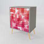 KALEIDOSCOPIC CUBISM Sideboard mit 1 Tür in Grau