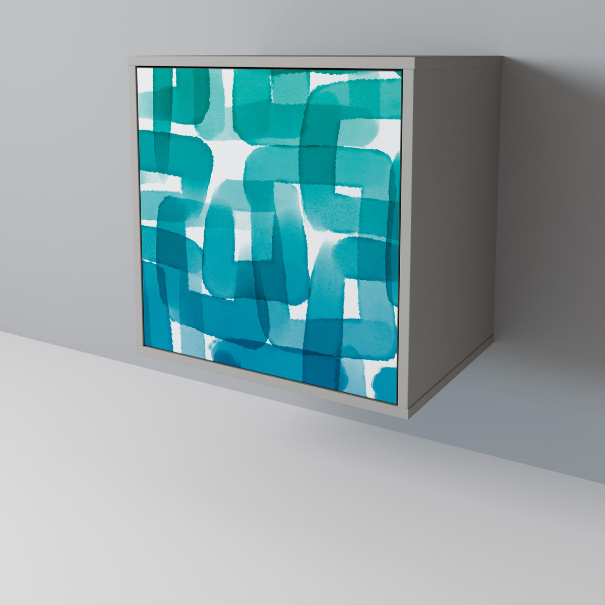 TURQUOISE RECTANGLES 1-türiges Sideboard