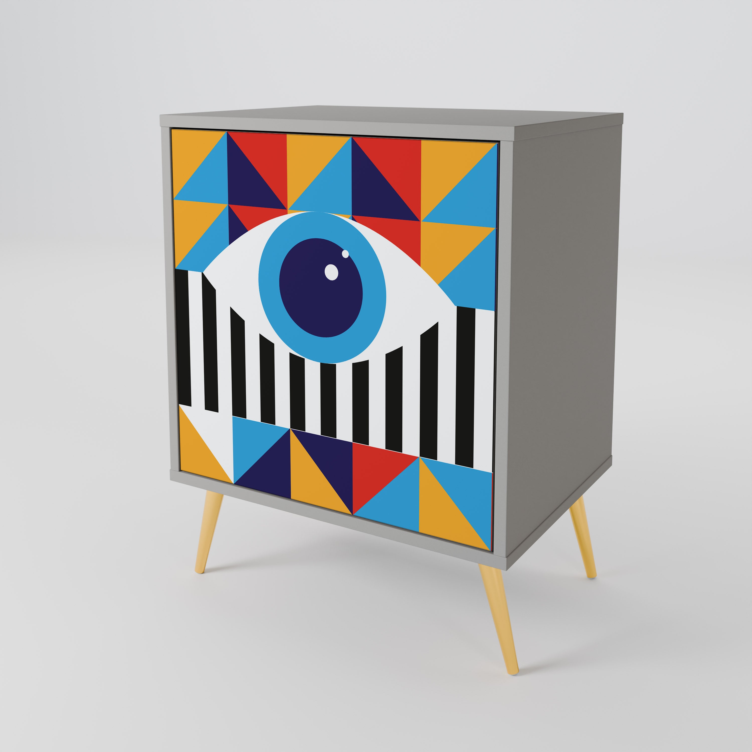 ABSTRACTION AND GEOMETRY 1-Door Sideboard