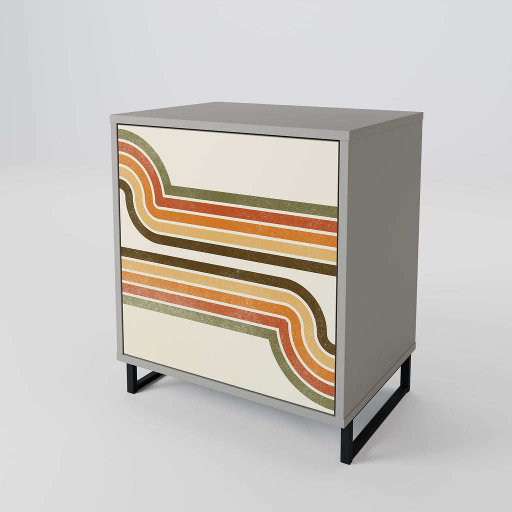 EXCEPTIONAL STREAM Sideboard mit 1 Tür in Grau