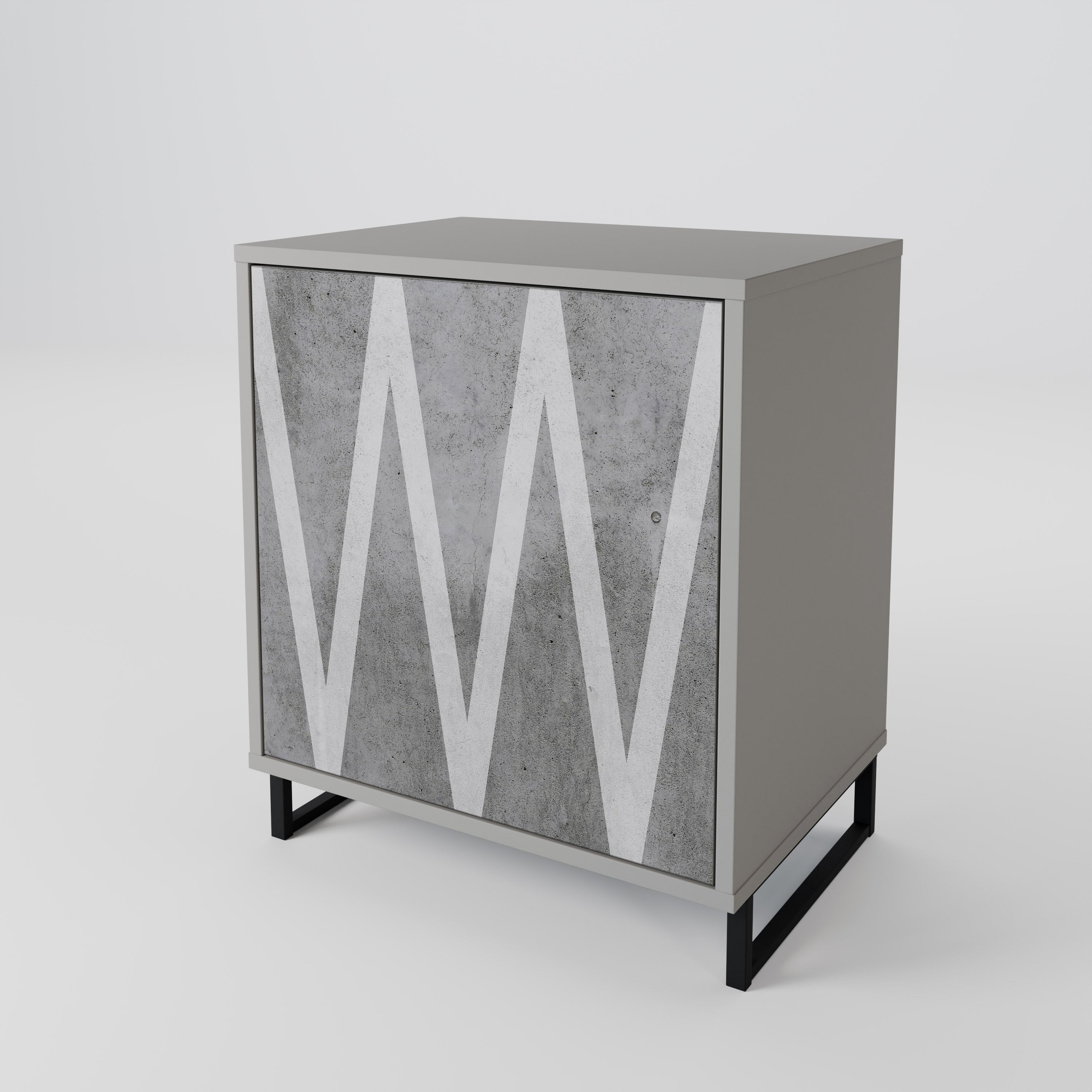 SOLID ZIG ZAG 1-Door Sideboard