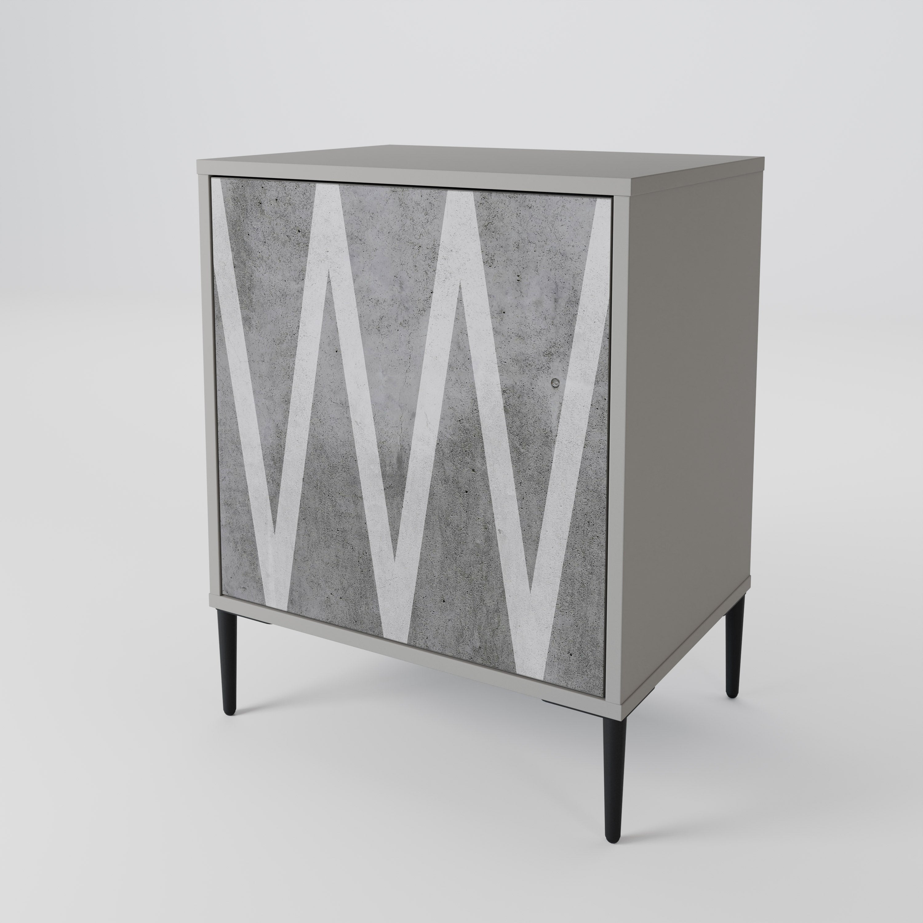 SOLID ZIG ZAG 1-Door Sideboard