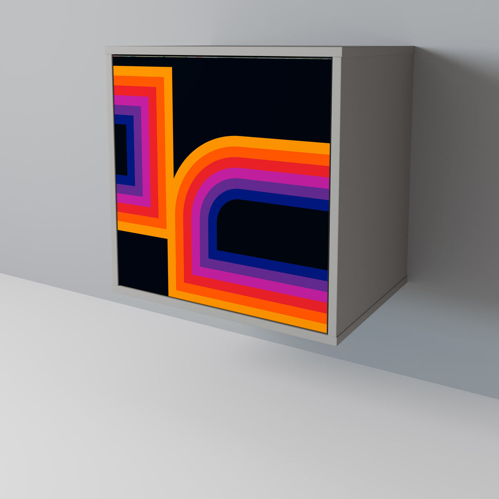 BLINDED BY THE LIGHTS Sideboard mit 1 Tür in Grau