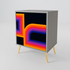 BLINDED BY THE LIGHTS Sideboard mit 1 Tür in Grau
