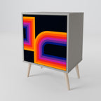 BLINDED BY THE LIGHTS Sideboard mit 1 Tür in Grau