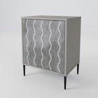 WAVES OF CONCRETE Sideboard mit 1 Tür in Grau