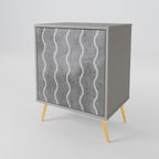 WAVES OF CONCRETE Sideboard mit 1 Tür in Grau