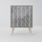 WAVES OF CONCRETE Sideboard mit 1 Tür in Grau