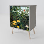 VIRGIN FOREST WITH SUNSET Sideboard mit 1 Tür in Grau