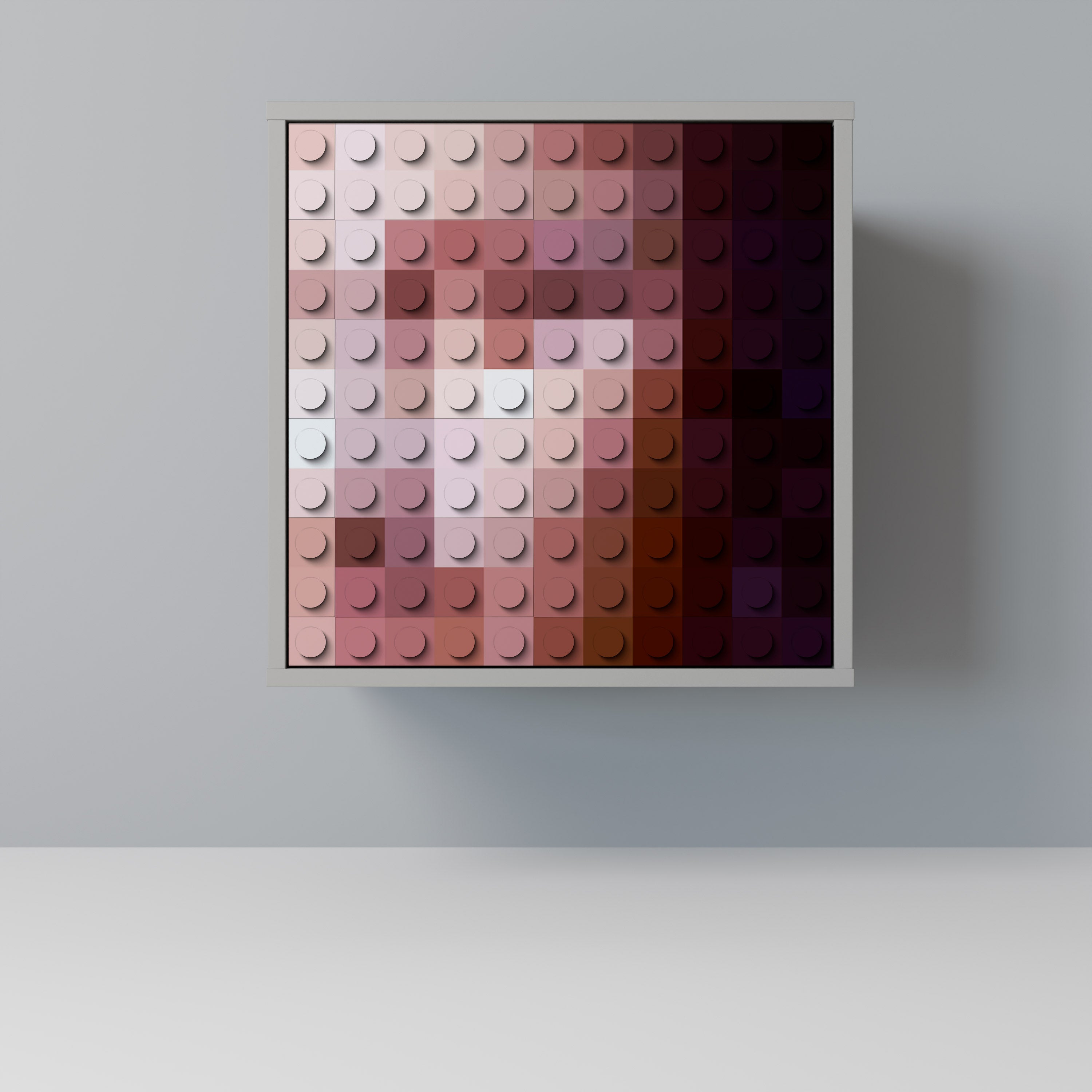 CONSTRUCTIVE ART Sideboard mit 1 Tür in Grau