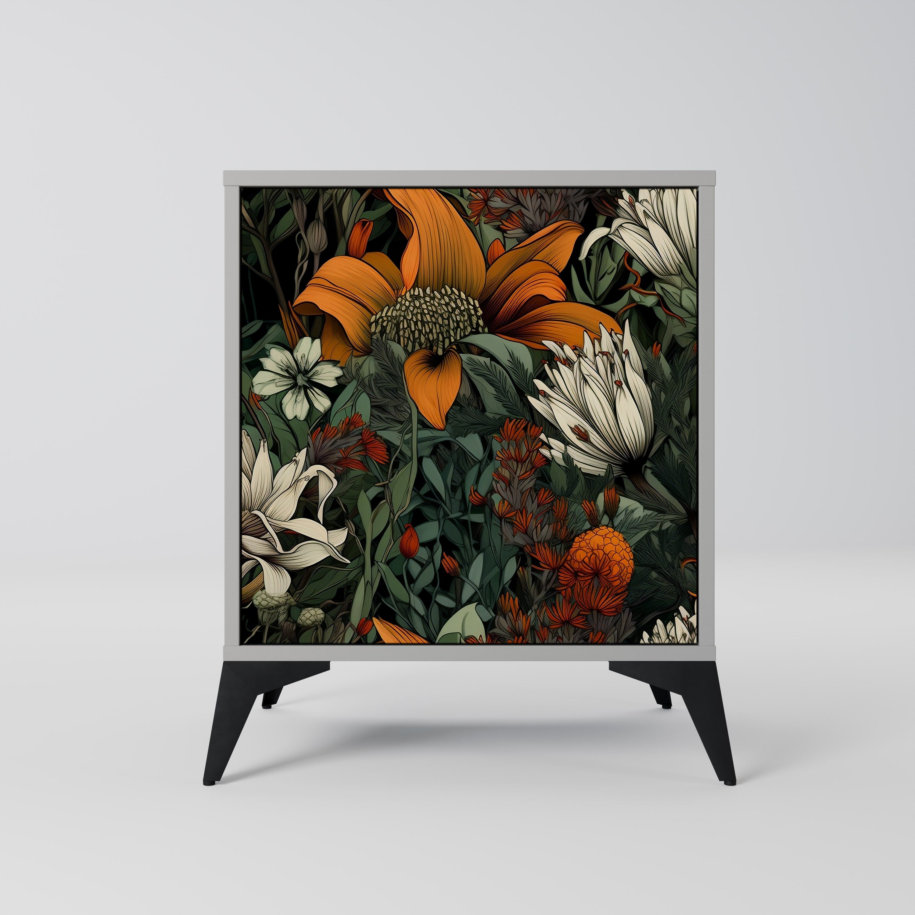 MIDNIGHT SPROUT Sideboard mit 1 Tür in Grau