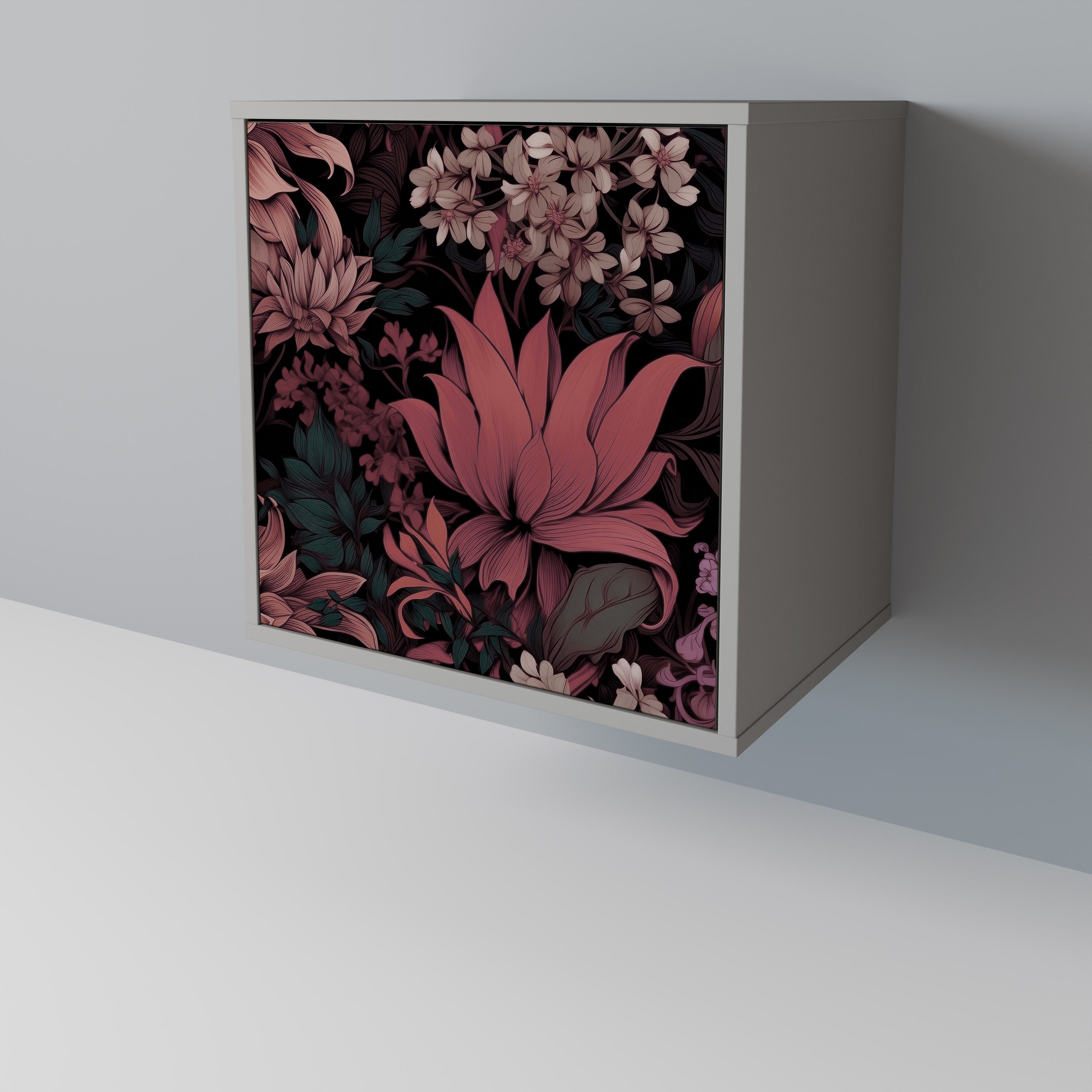 FLORAL WHISPER Sideboard mit 1 Tür in Grau