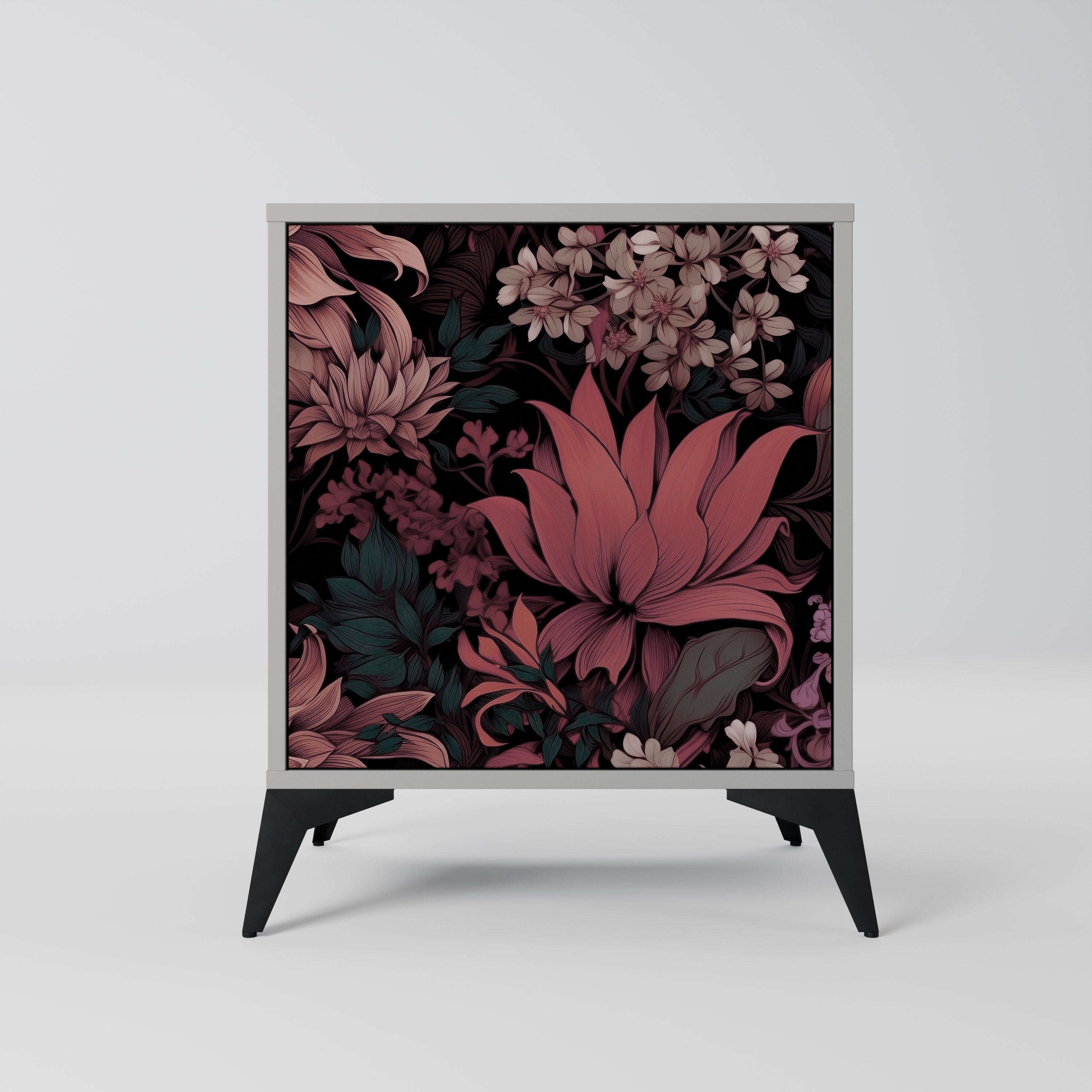 FLORAL WHISPER Sideboard mit 1 Tür in Grau