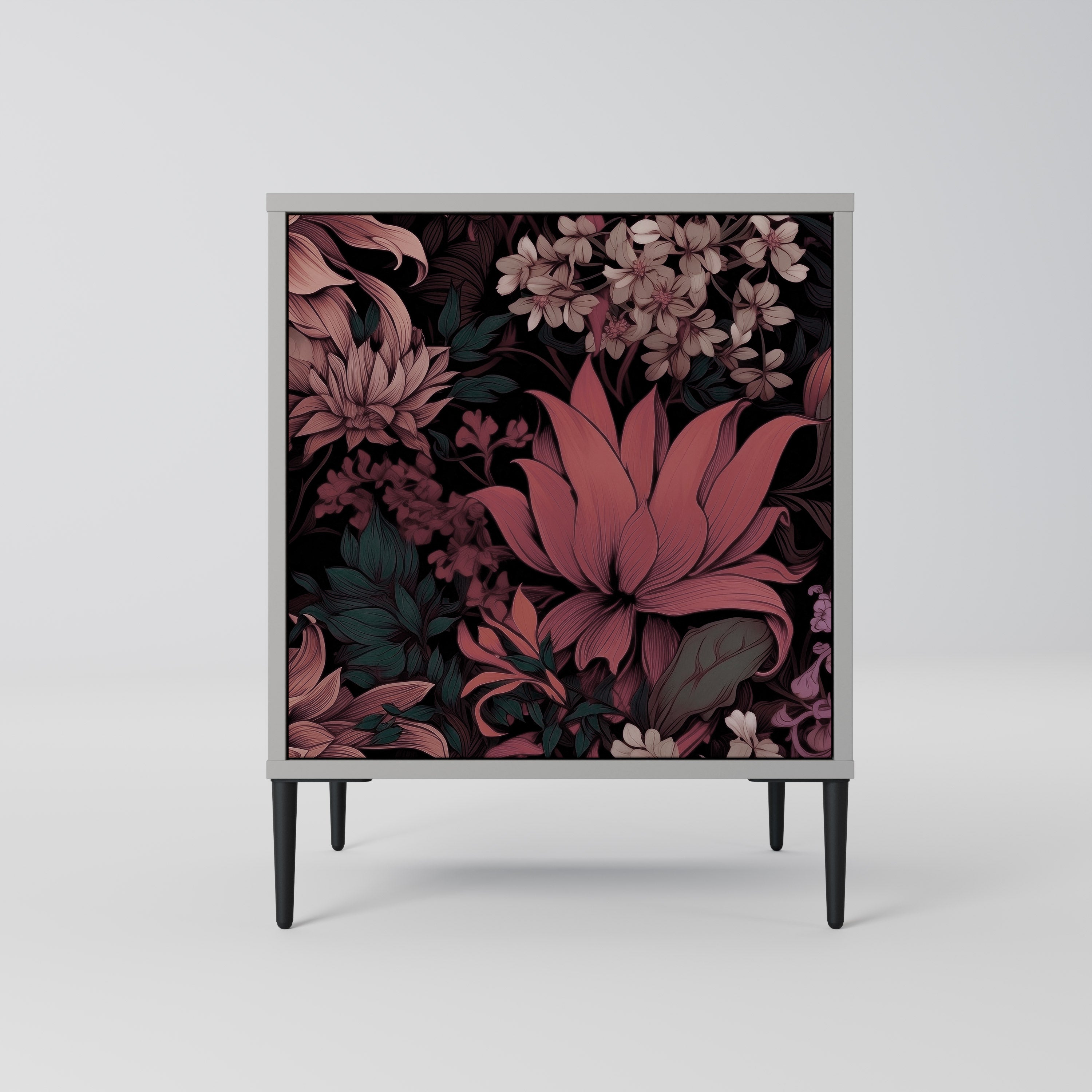 FLORAL WHISPER Sideboard mit 1 Tür in Grau