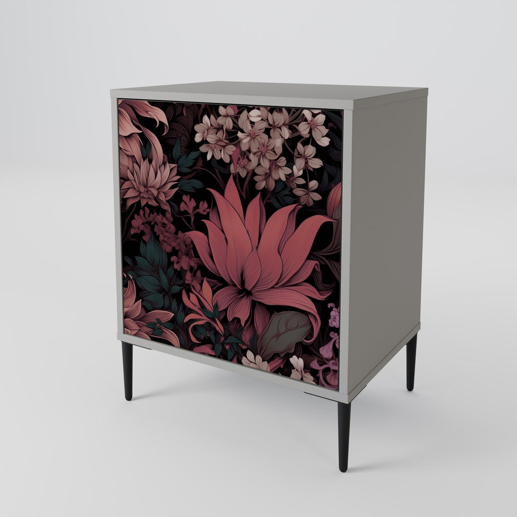 FLORAL WHISPER Sideboard mit 1 Tür in Grau