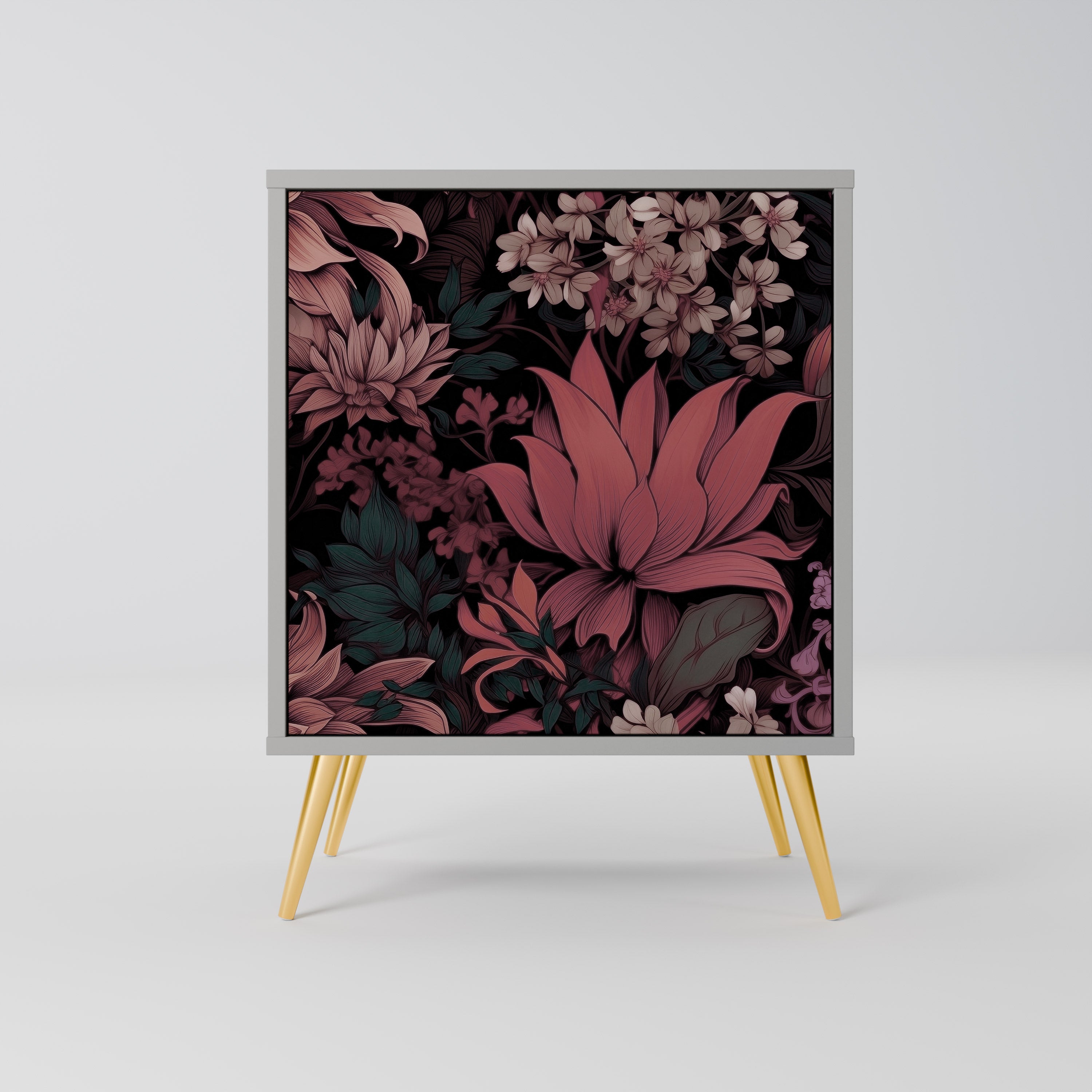 FLORAL WHISPER Sideboard mit 1 Tür in Grau