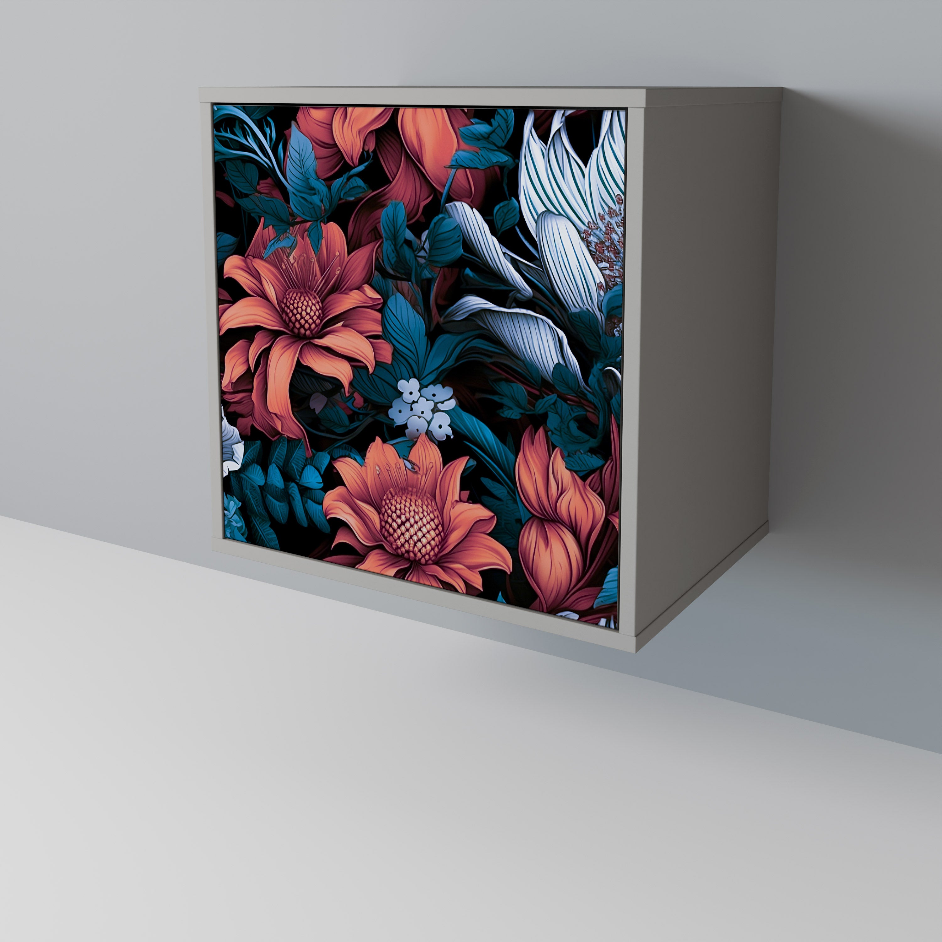 ETHEREAL BLOSSOMS Sideboard mit 1 Tür in Grau