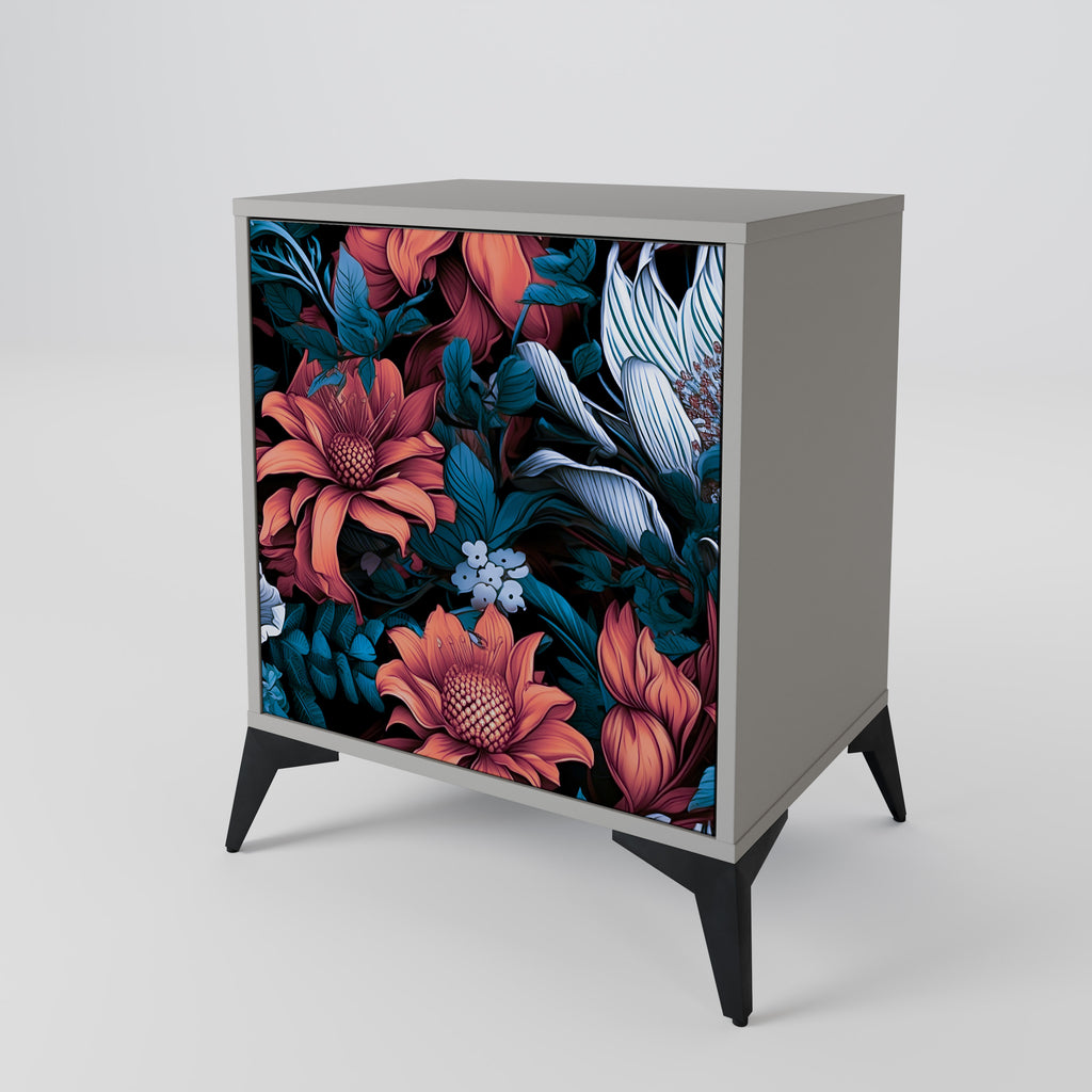 ETHEREAL BLOSSOMS Sideboard mit 1 Tür in Grau
