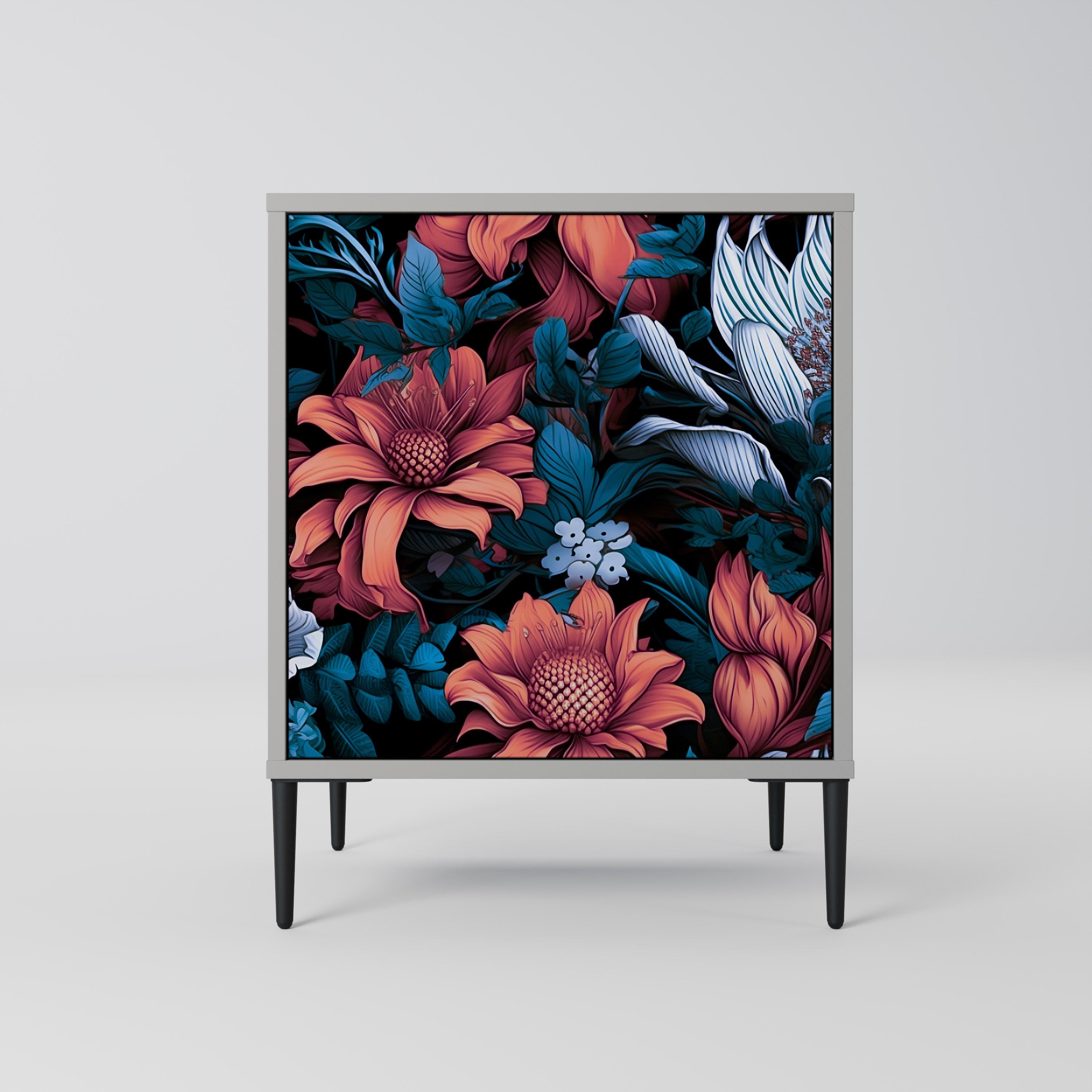 ETHEREAL BLOSSOMS Sideboard mit 1 Tür in Grau