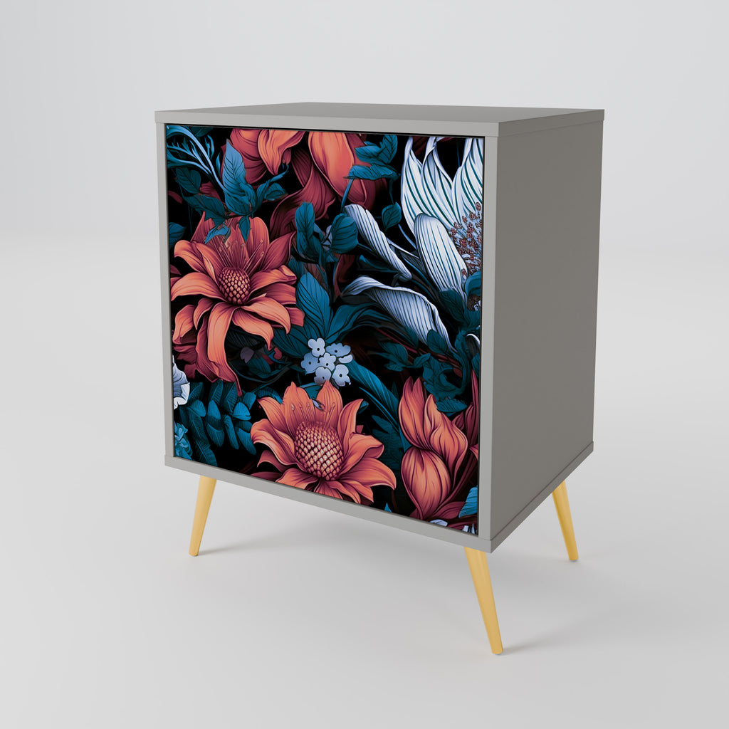 ETHEREAL BLOSSOMS Sideboard mit 1 Tür in Grau