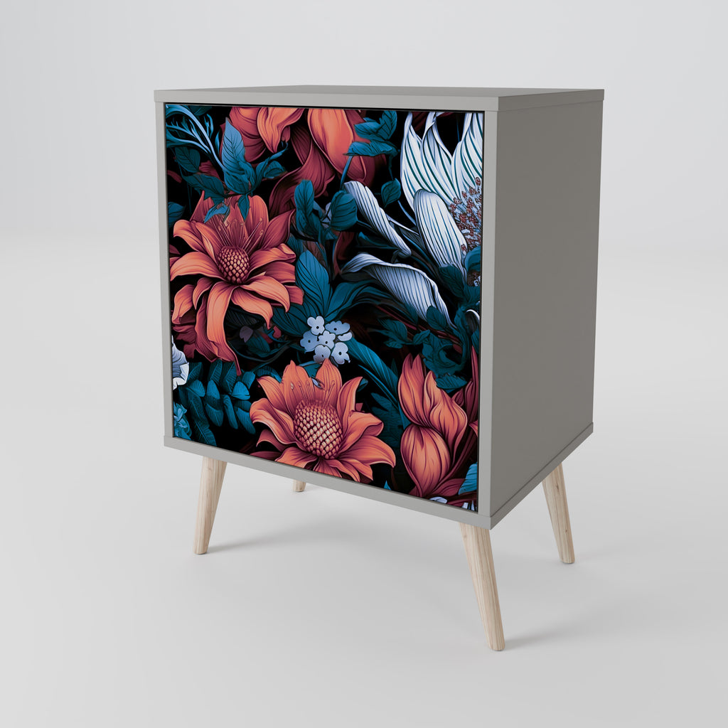 ETHEREAL BLOSSOMS Sideboard mit 1 Tür in Grau