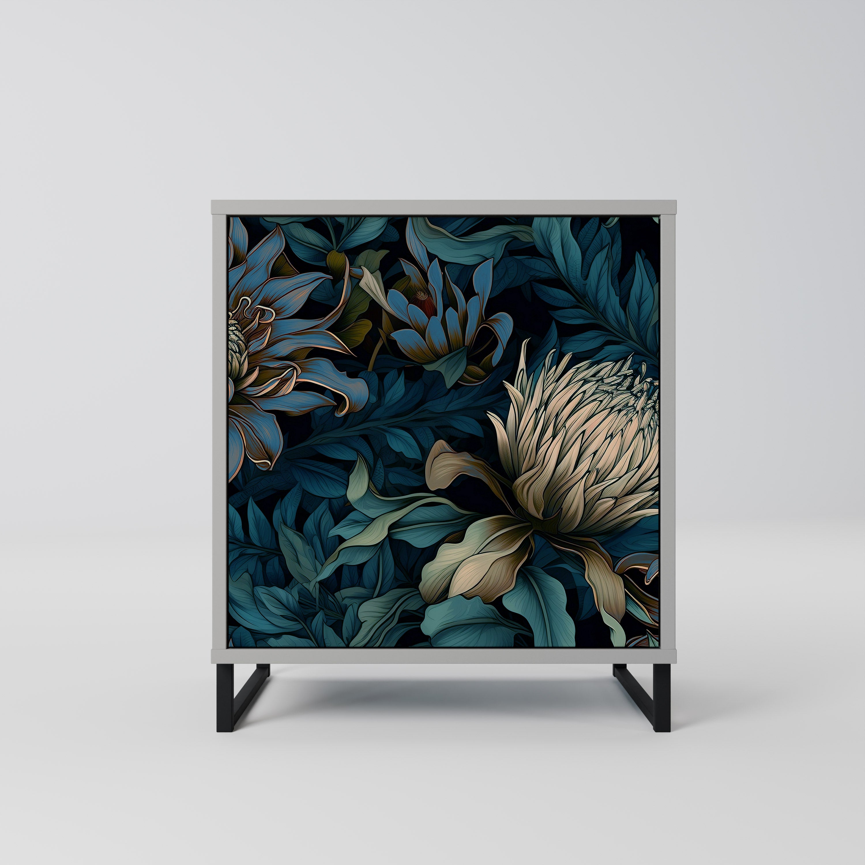 TWILIGHT BLOOM Sideboard mit 1 Tür in Grau