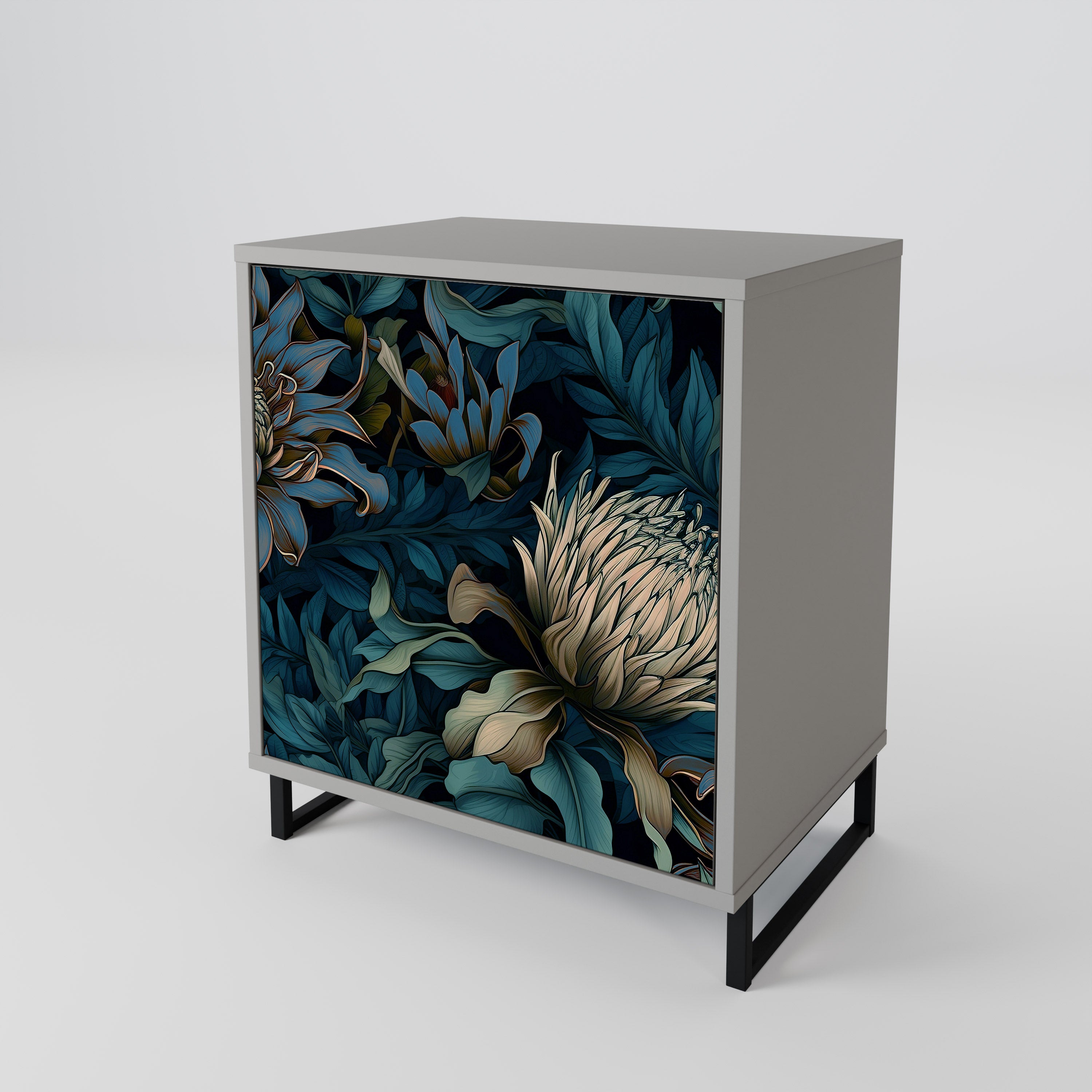 TWILIGHT BLOOM Sideboard mit 1 Tür in Grau