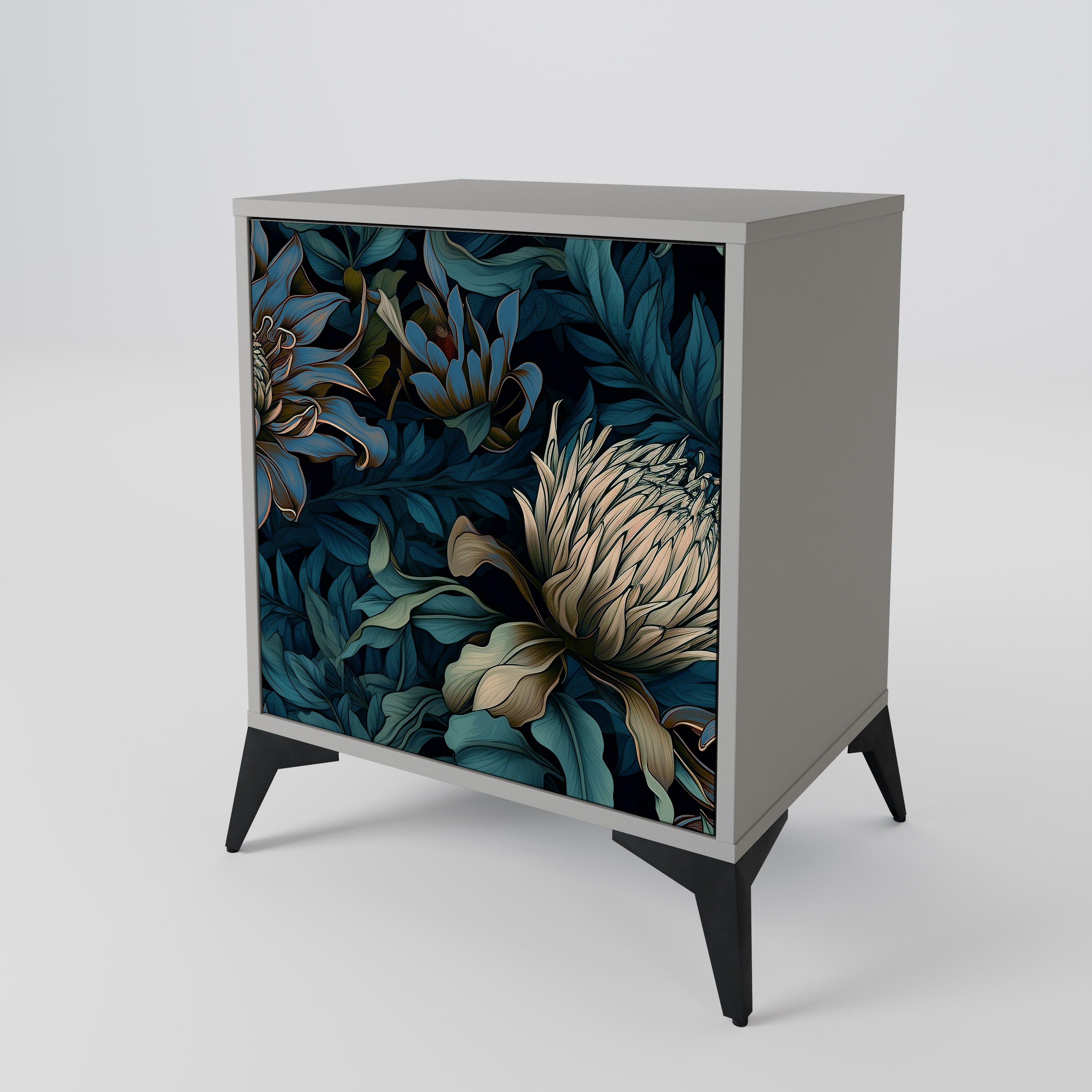TWILIGHT BLOOM Sideboard mit 1 Tür in Grau