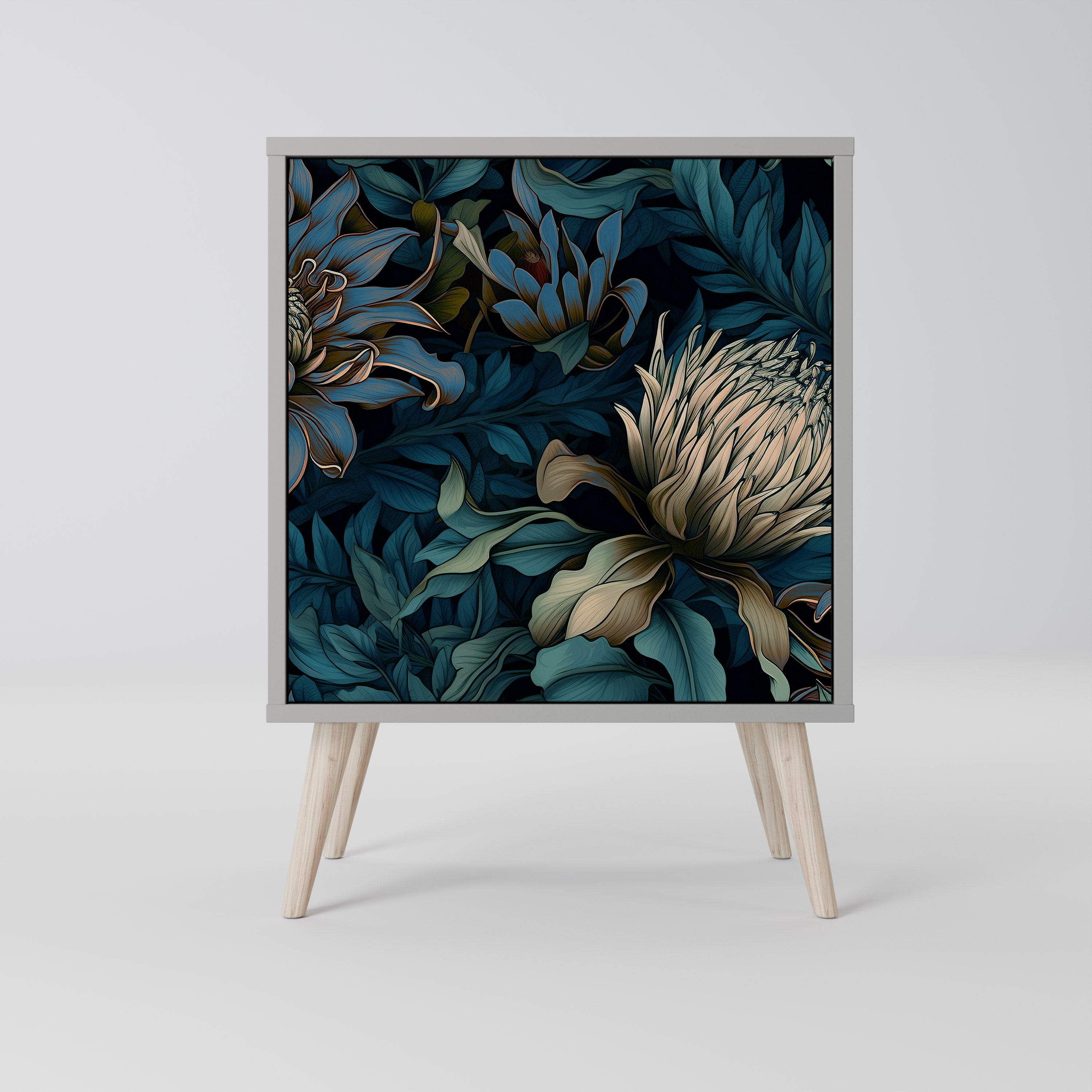 TWILIGHT BLOOM Sideboard mit 1 Tür in Grau