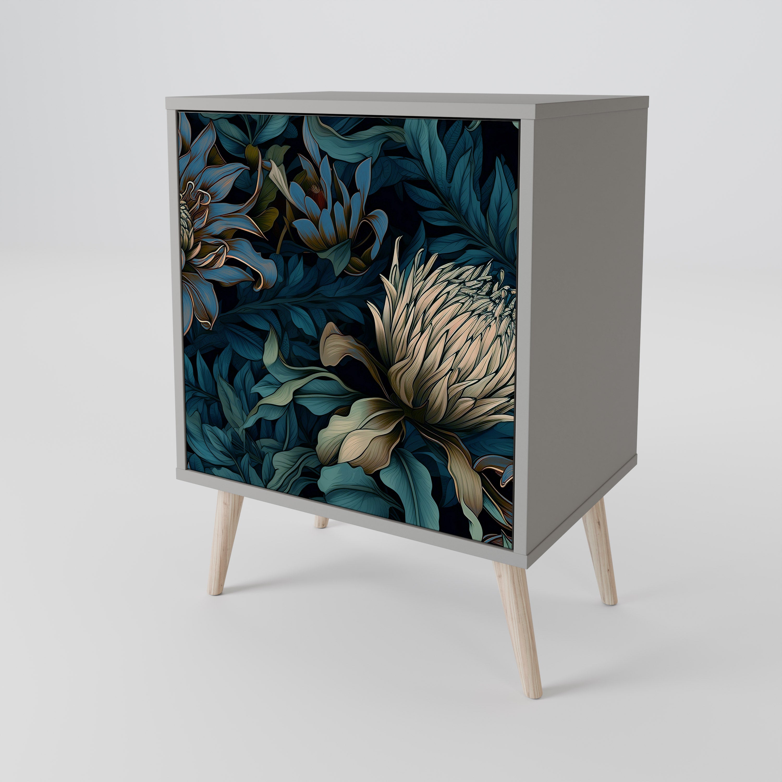 TWILIGHT BLOOM Sideboard mit 1 Tür in Grau