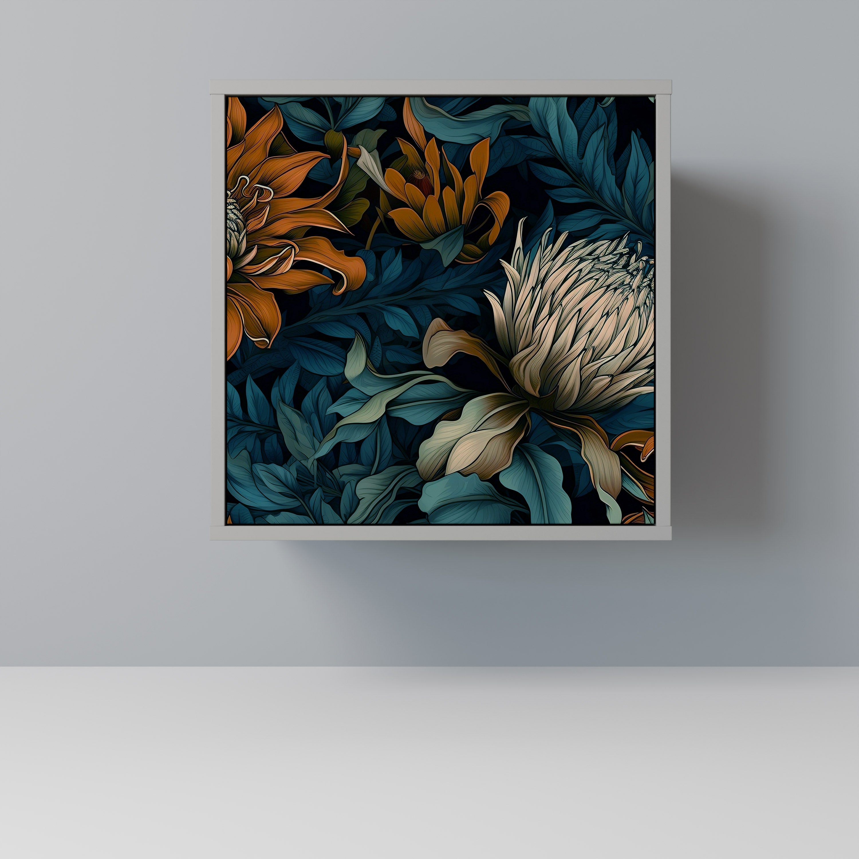 MORNING BLOOM Sideboard mit 1 Tür in Grau